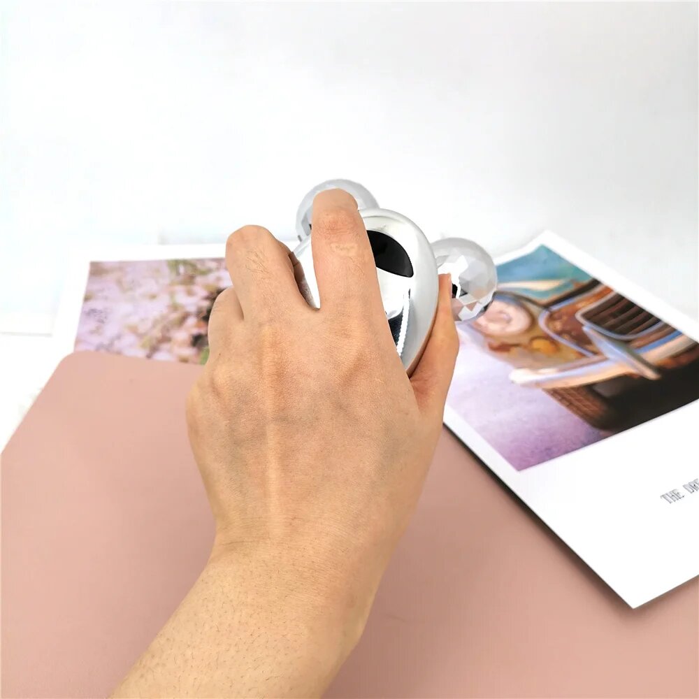 Massajador de Rolos 4D com Microcorrente Drakefor DKF-SILVER MASSAGER 4D Prata-6