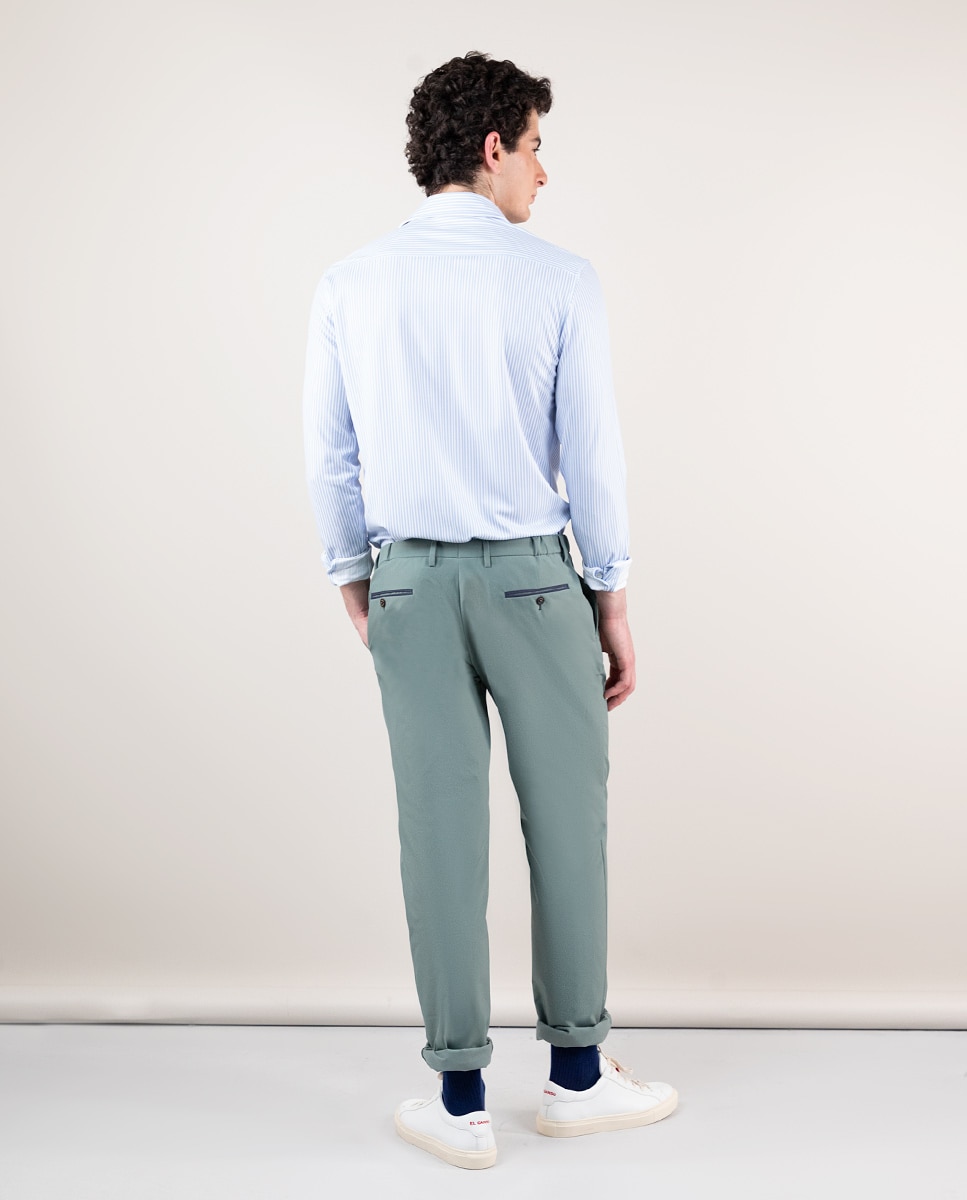 Calças Formais Sepiia Verde-3