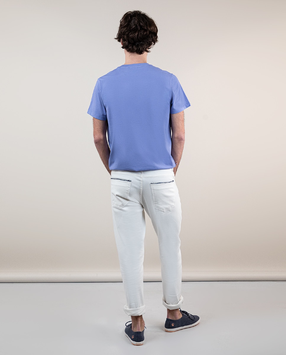 Jeans Slim Fit Liso Cru-3