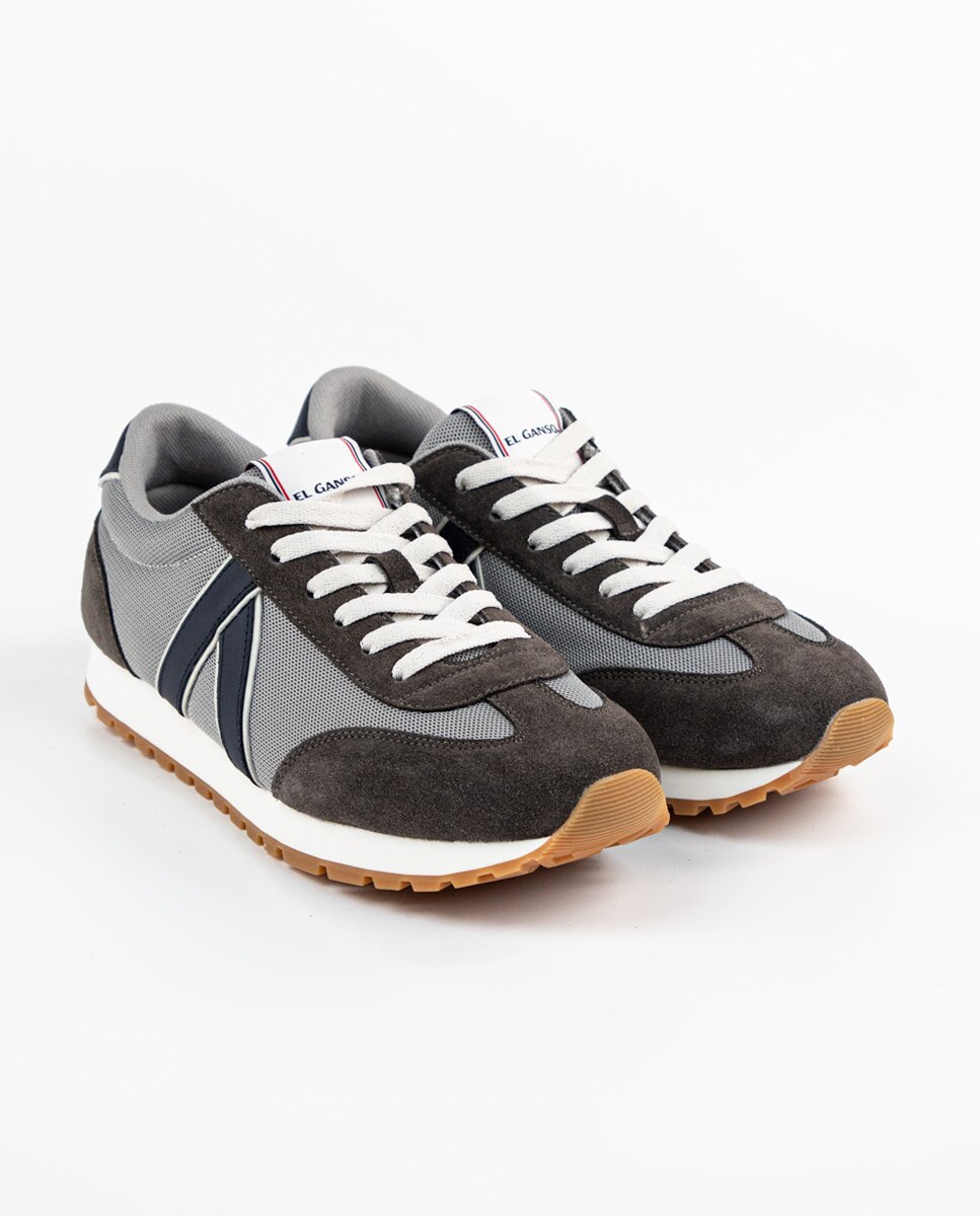 Sapatilhas Desportivas Estilo Running Cinzento / Preto-2