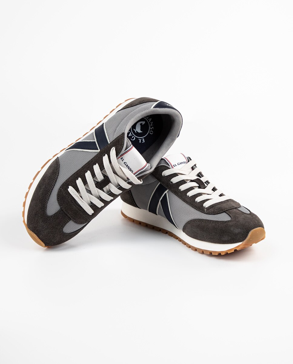 Sapatilhas Desportivas Estilo Running Cinzento / Preto-3