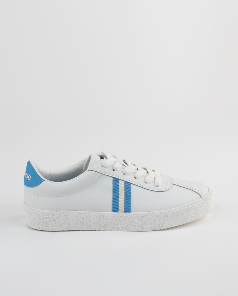 Imagem 0 de Sapatilhas de Pele com Tira Detalhe