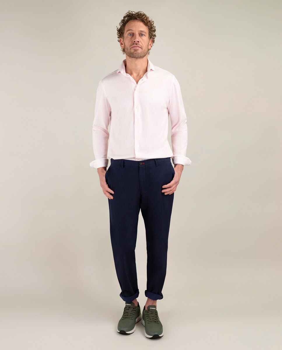 Camisa Sepiia Às Riscas Yale Rosa-2