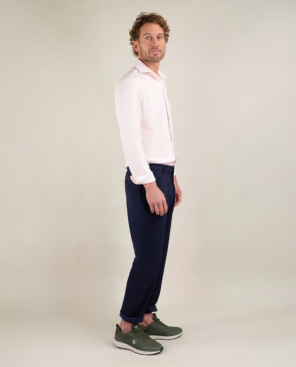 Camisa Sepiia Às Riscas Yale Rosa-3