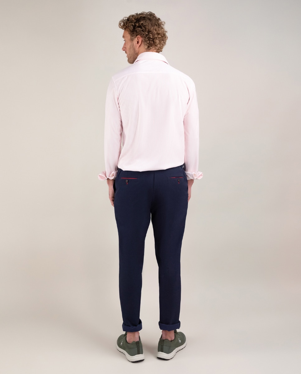 Camisa Sepiia Às Riscas Yale Rosa-4