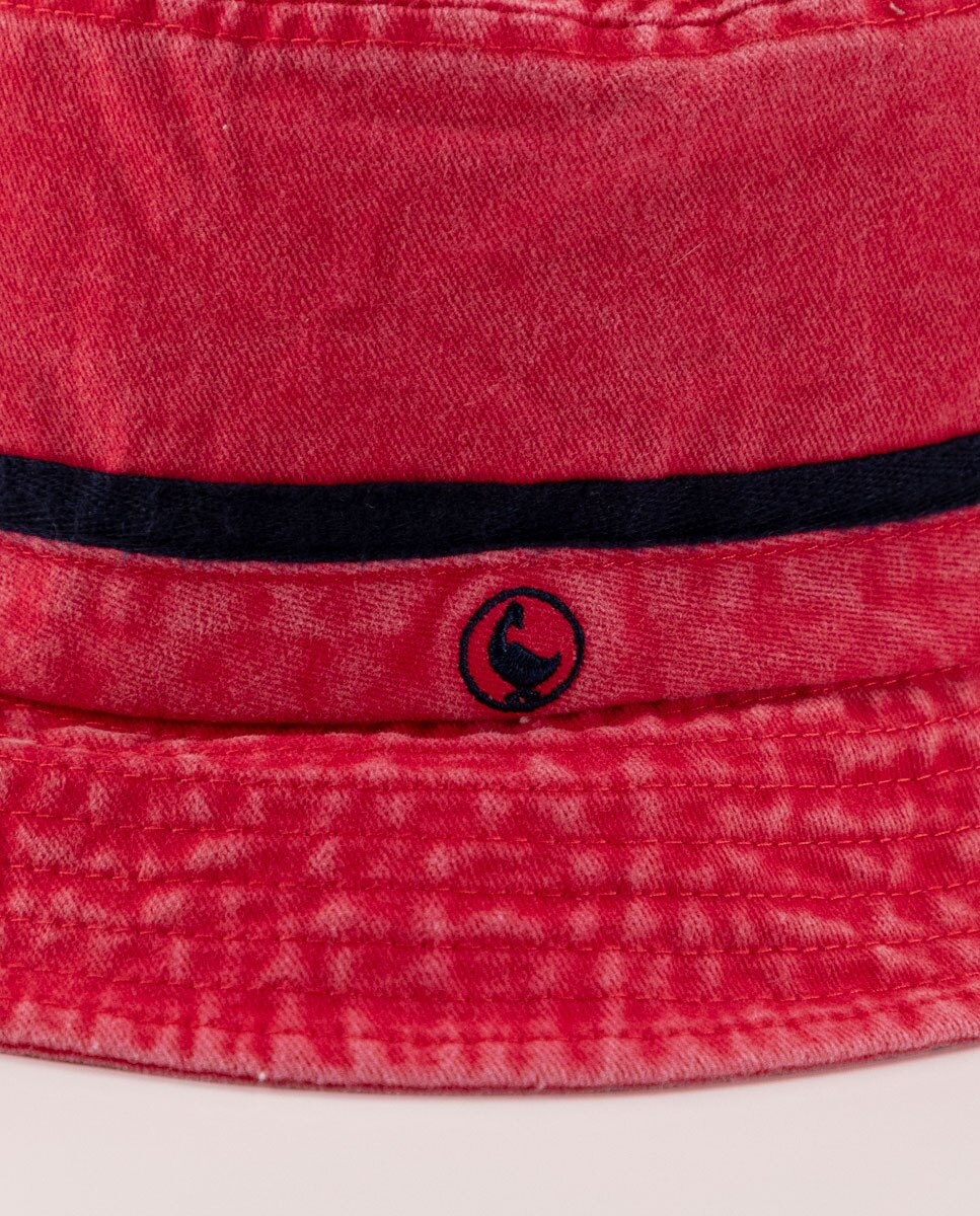 Chapéu Canvas Lavado Vermelho-2