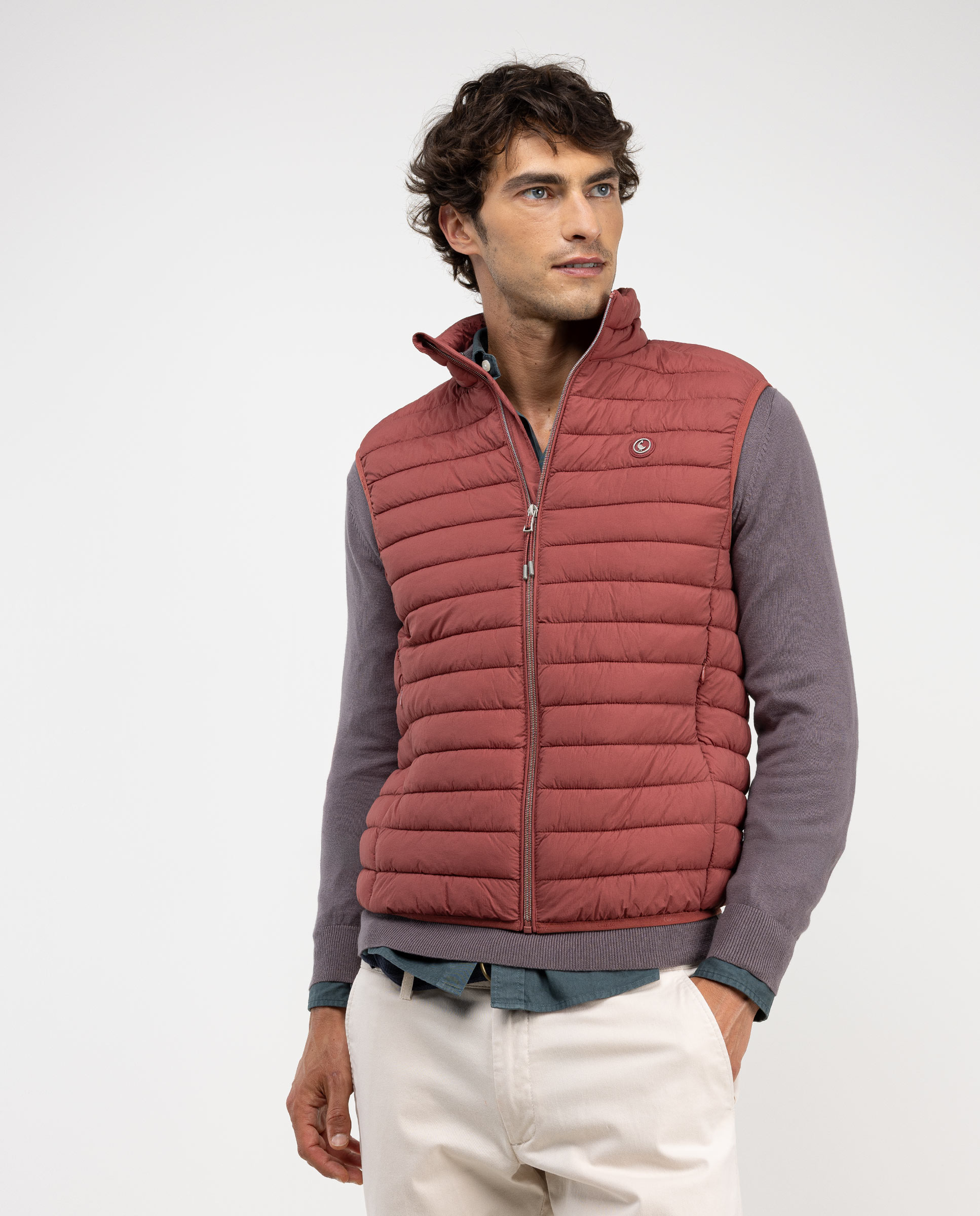 Imagem 0 de Colete Acolchoado Liso com Fecho Zip