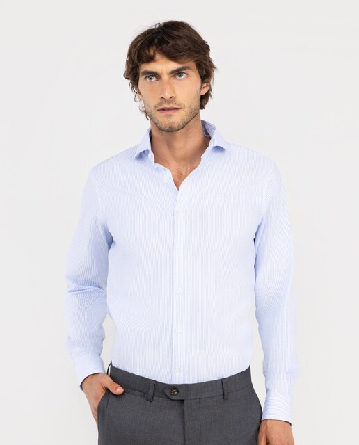 Imagem 0 de Camisa Formal Às Riscas