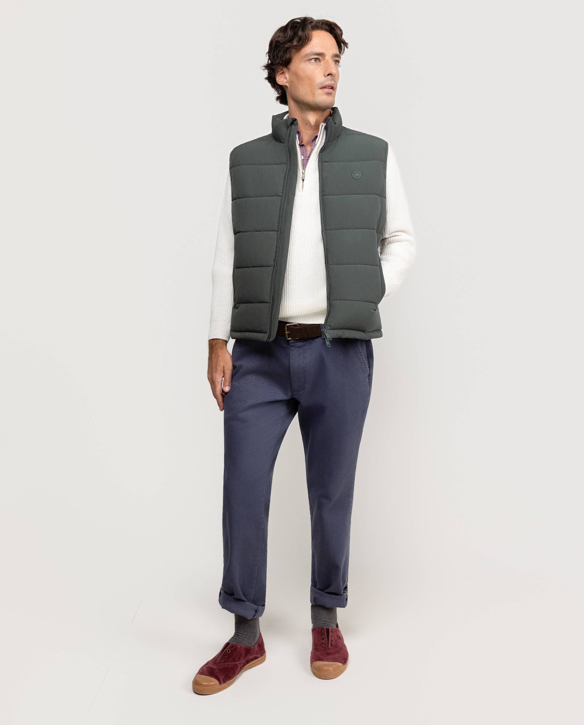 Colete Acolchoado Grosso Verde-2