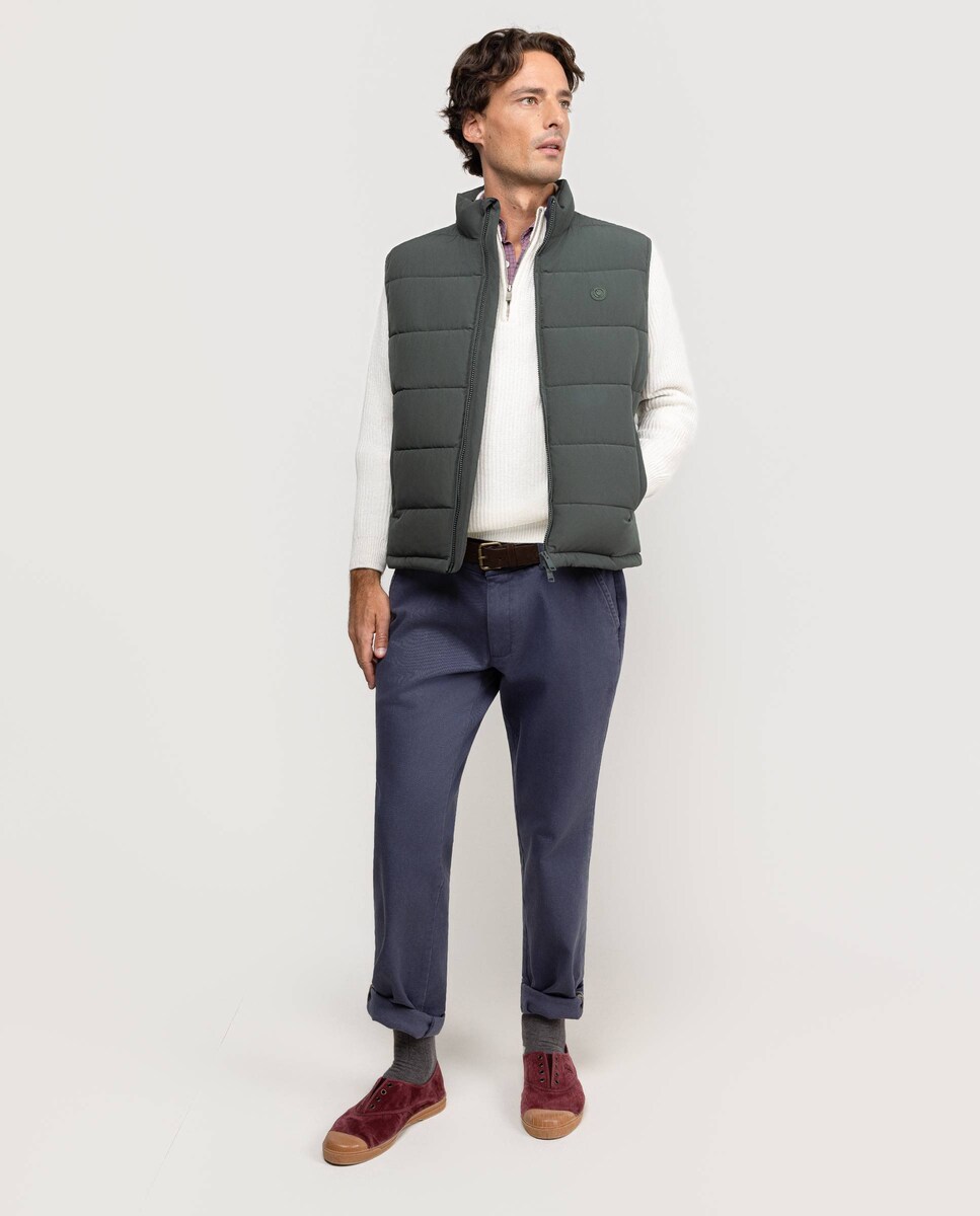 Colete Acolchoado Grosso Verde-2