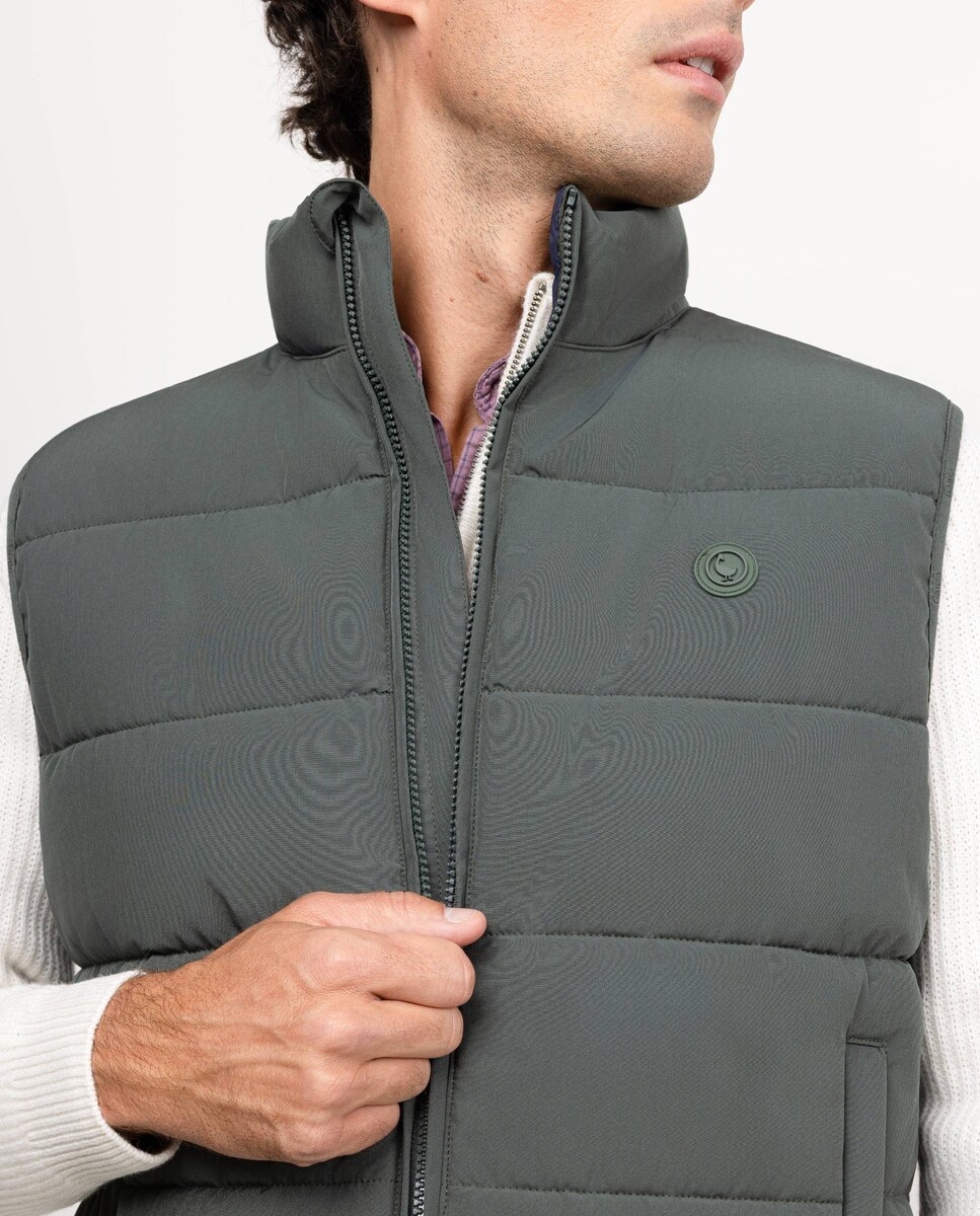 Colete Acolchoado Grosso Verde-4