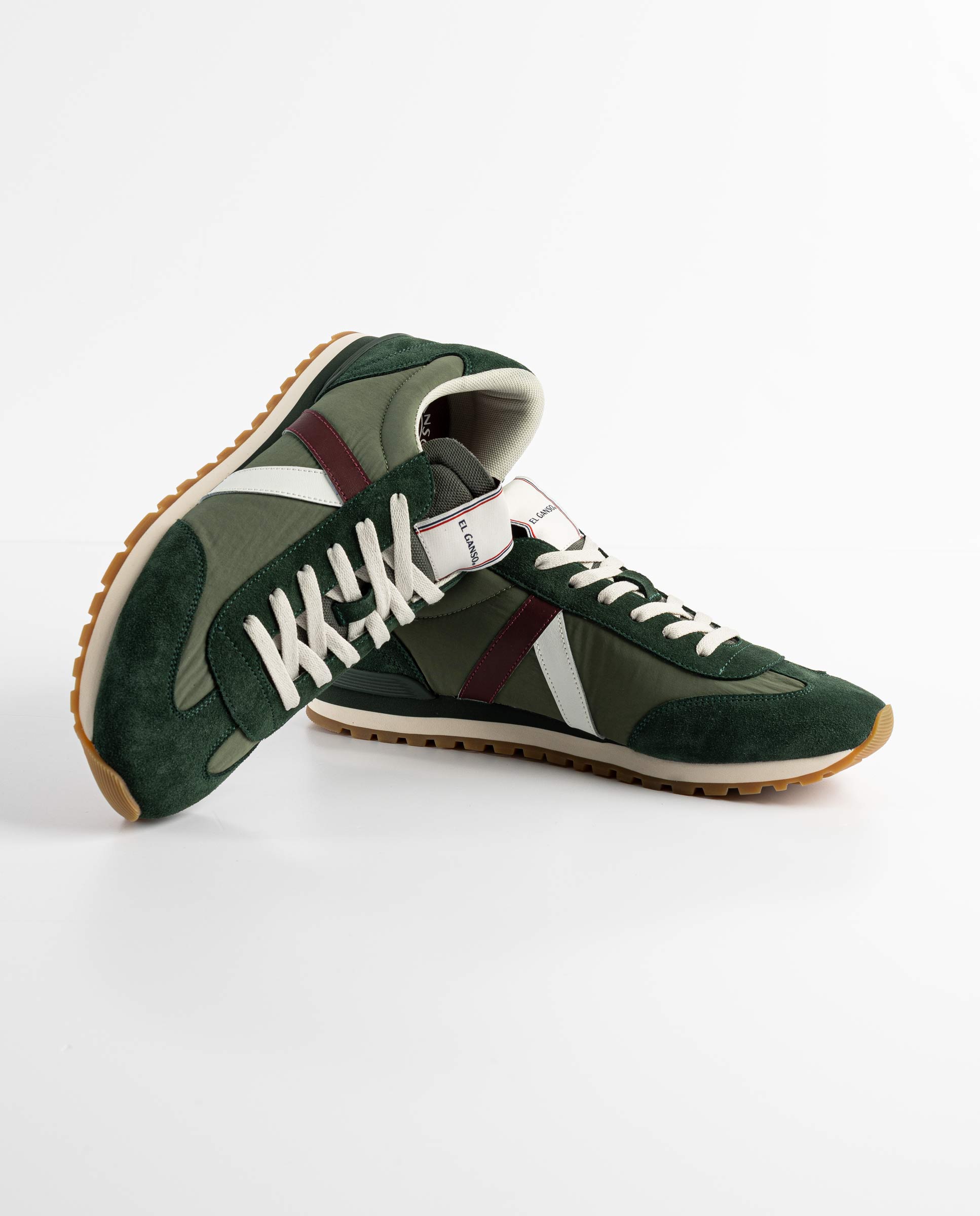 Sapatilha Running de Algodão Verde-3