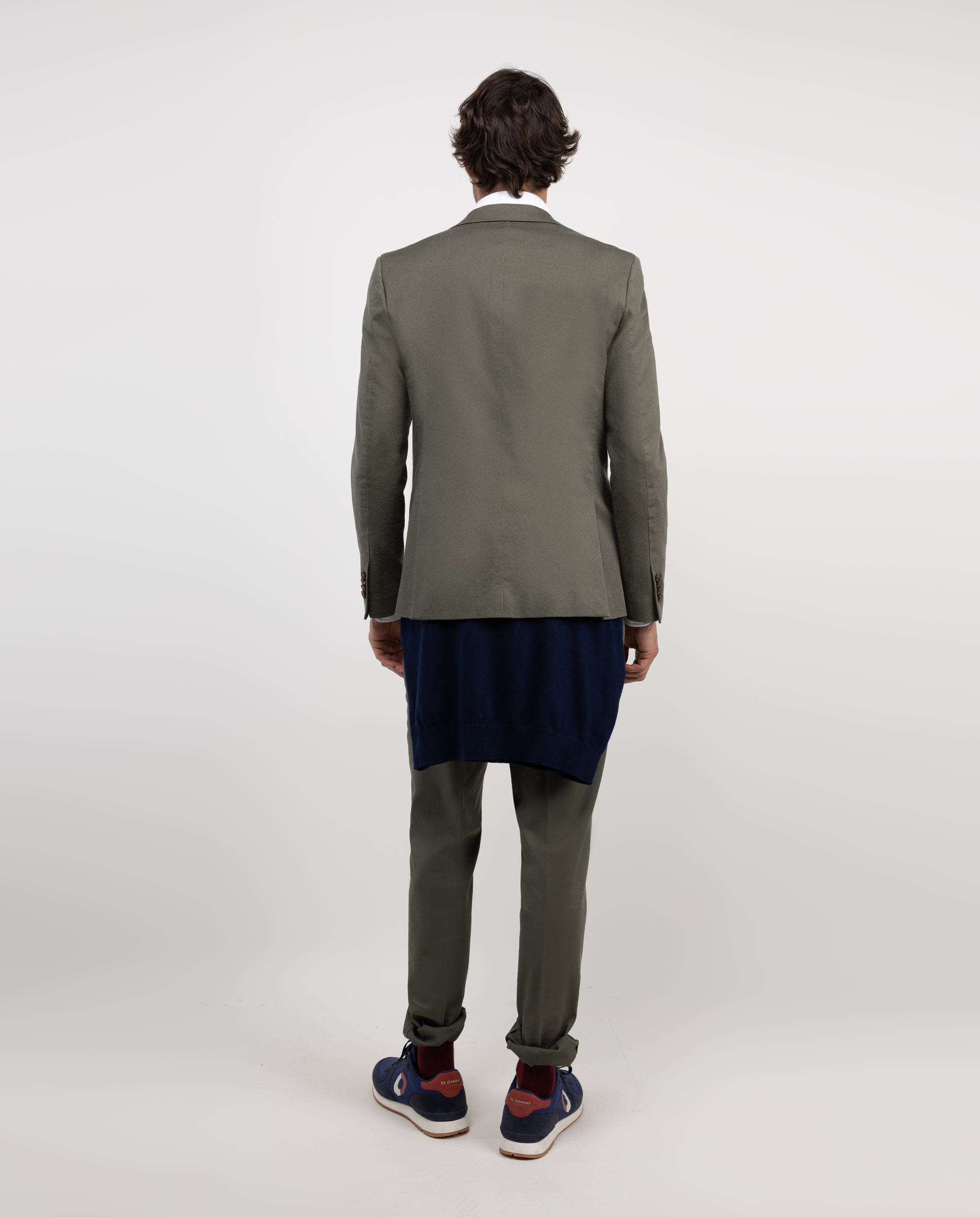 Calças Coordenadas Lavadas Verde Azeitona-4