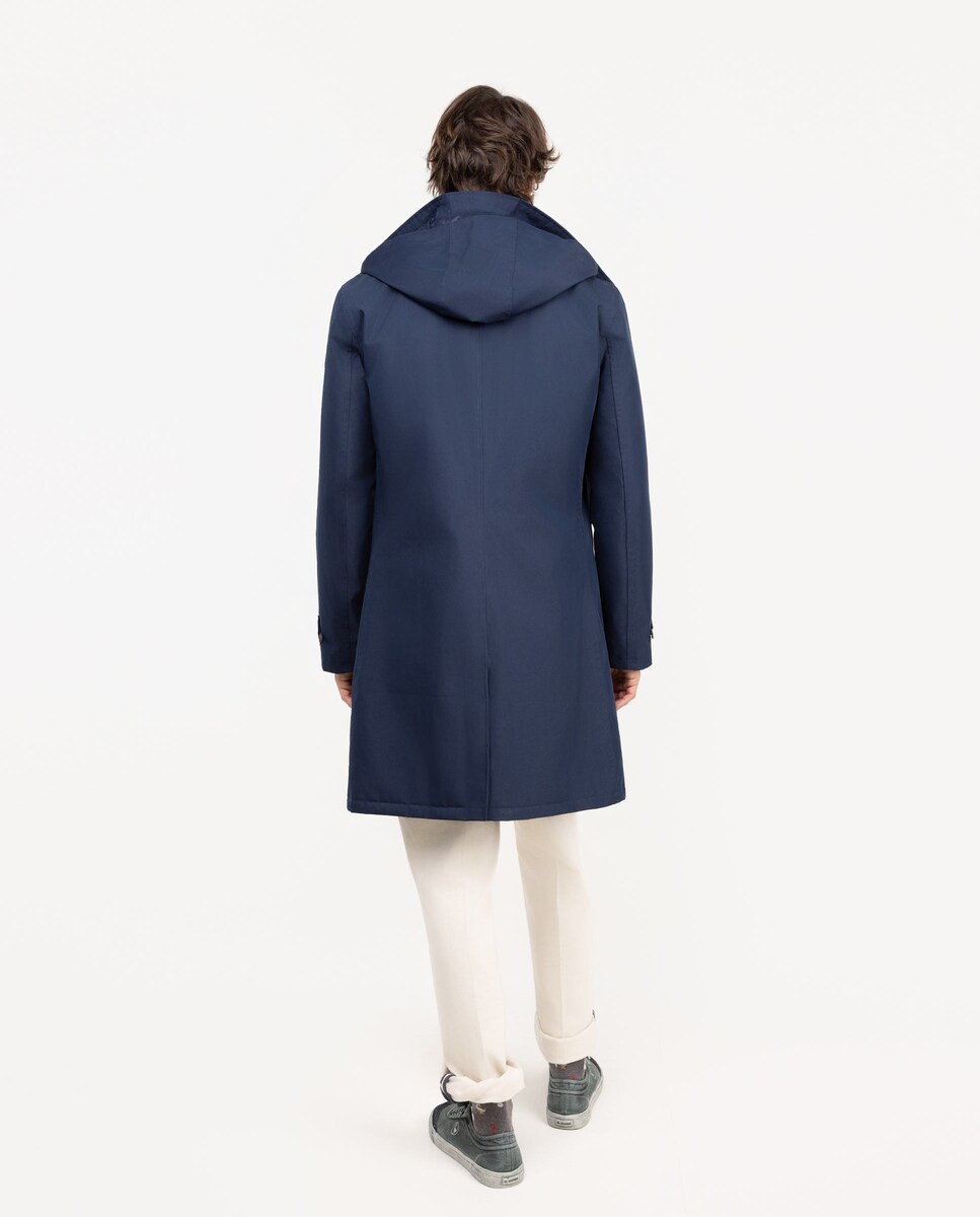 Gabardine Acolchoada em Marinho Azul-marinho-3