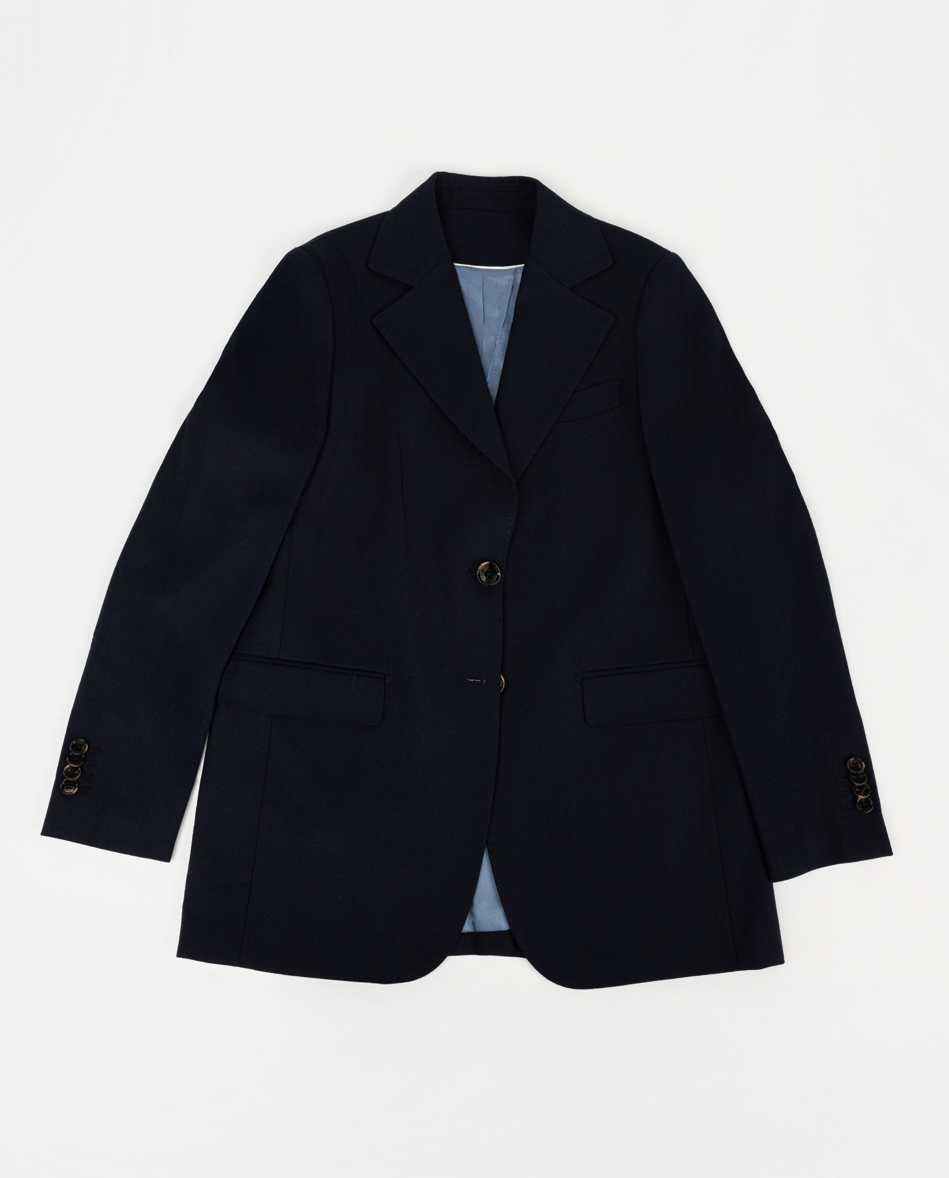 Blazer Coordenado Liso Marinho Azul-marinho-1