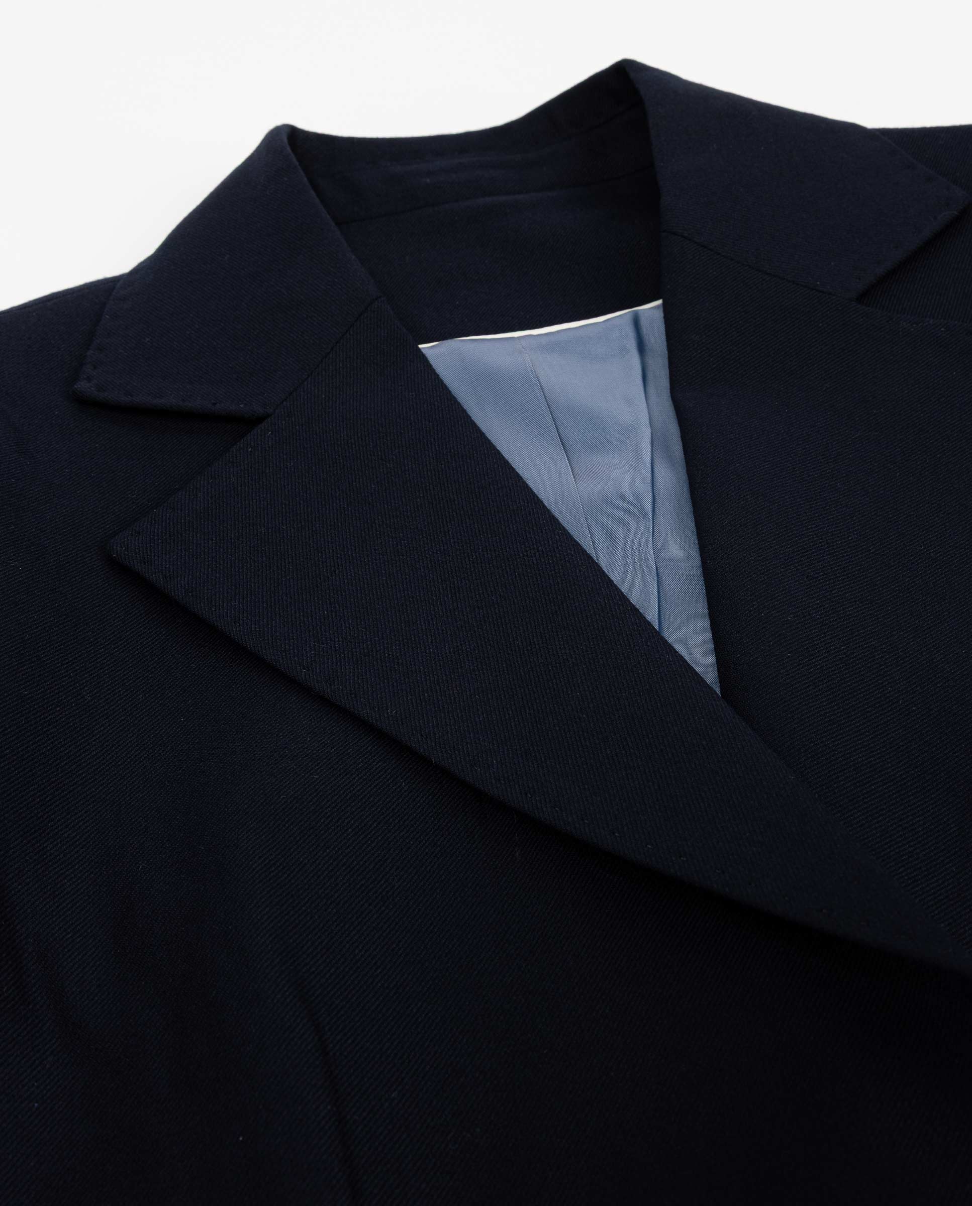 Blazer Coordenado Liso Marinho Azul-marinho-3