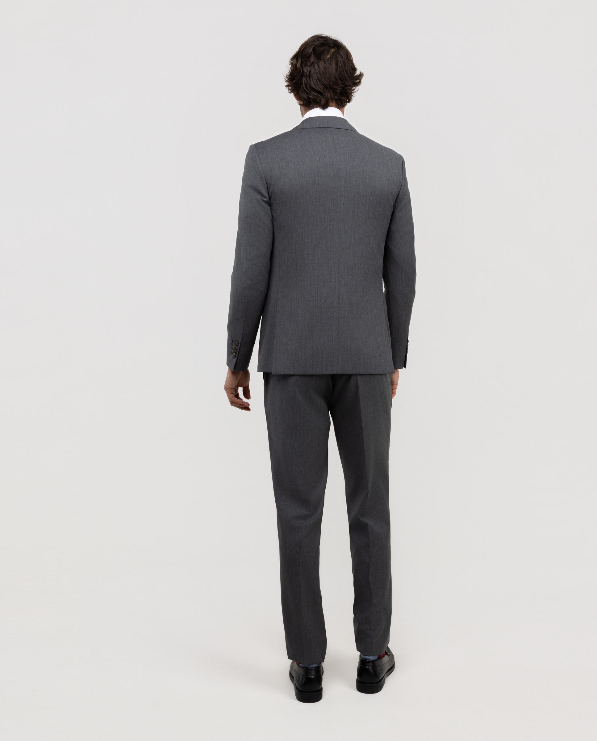 Blazer Coordenado Liso Lavável Cinzento-4