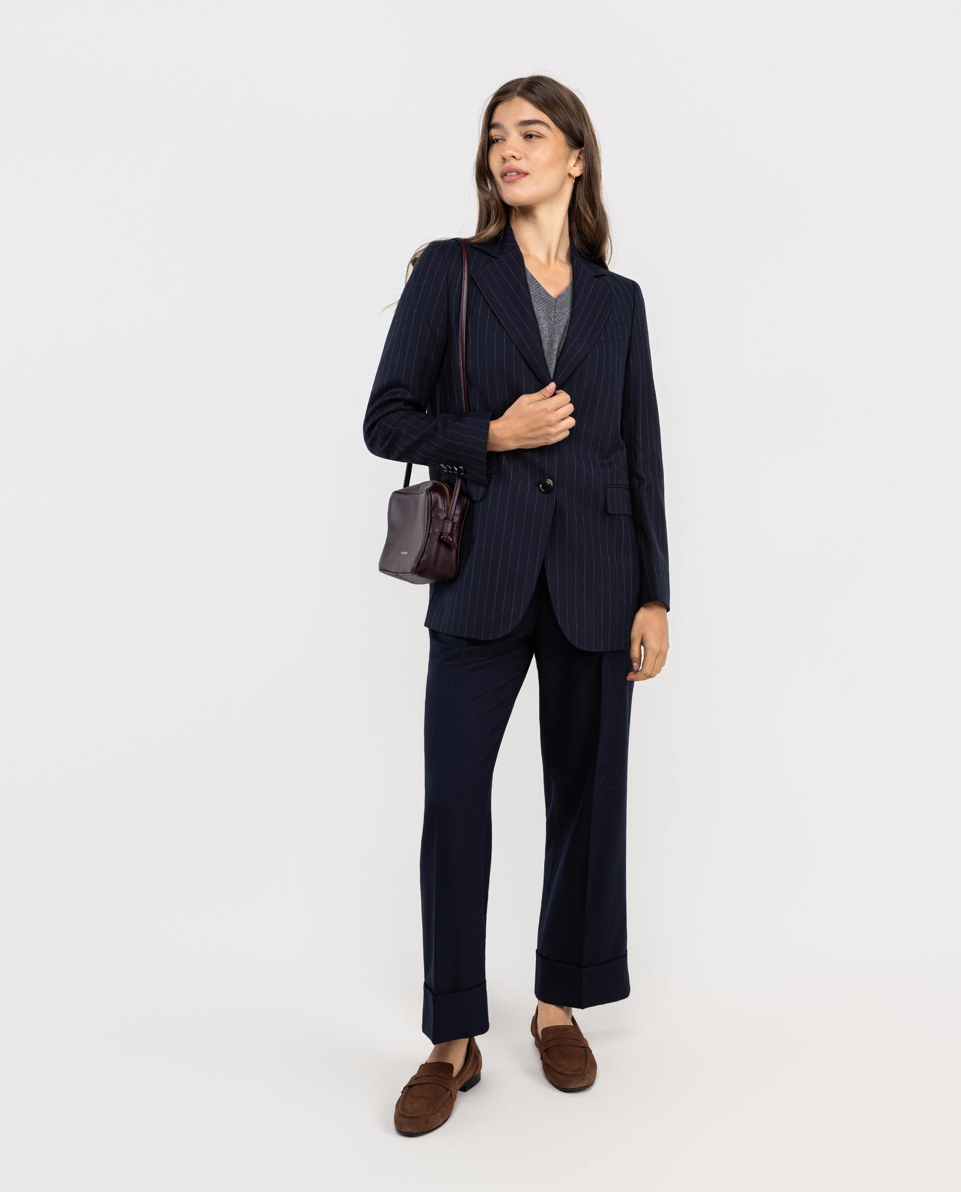 Blazer com Riscas Diplomáticas Azul-marinho-2