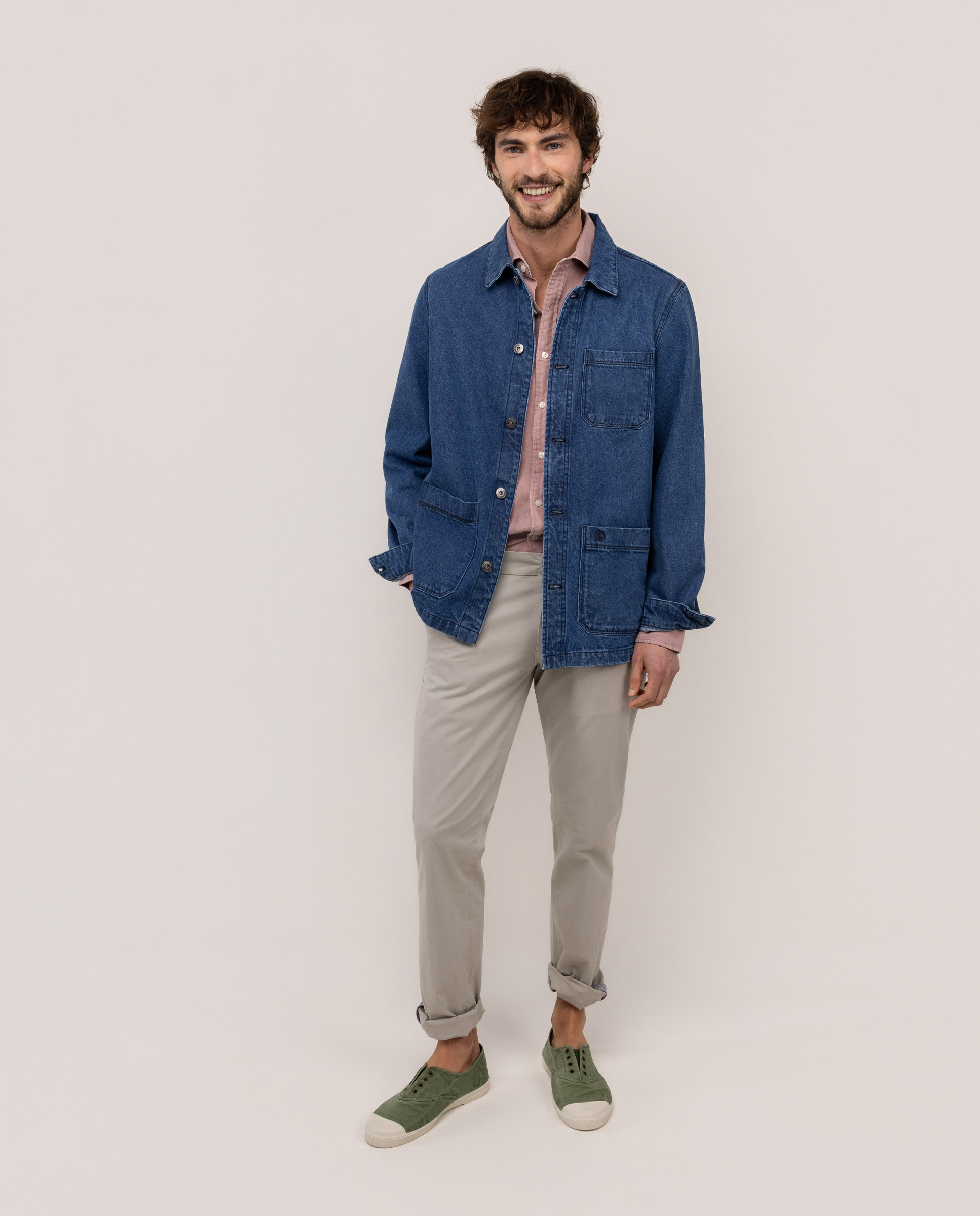 Sobrecamisa Denim Lisa Azul denim-2