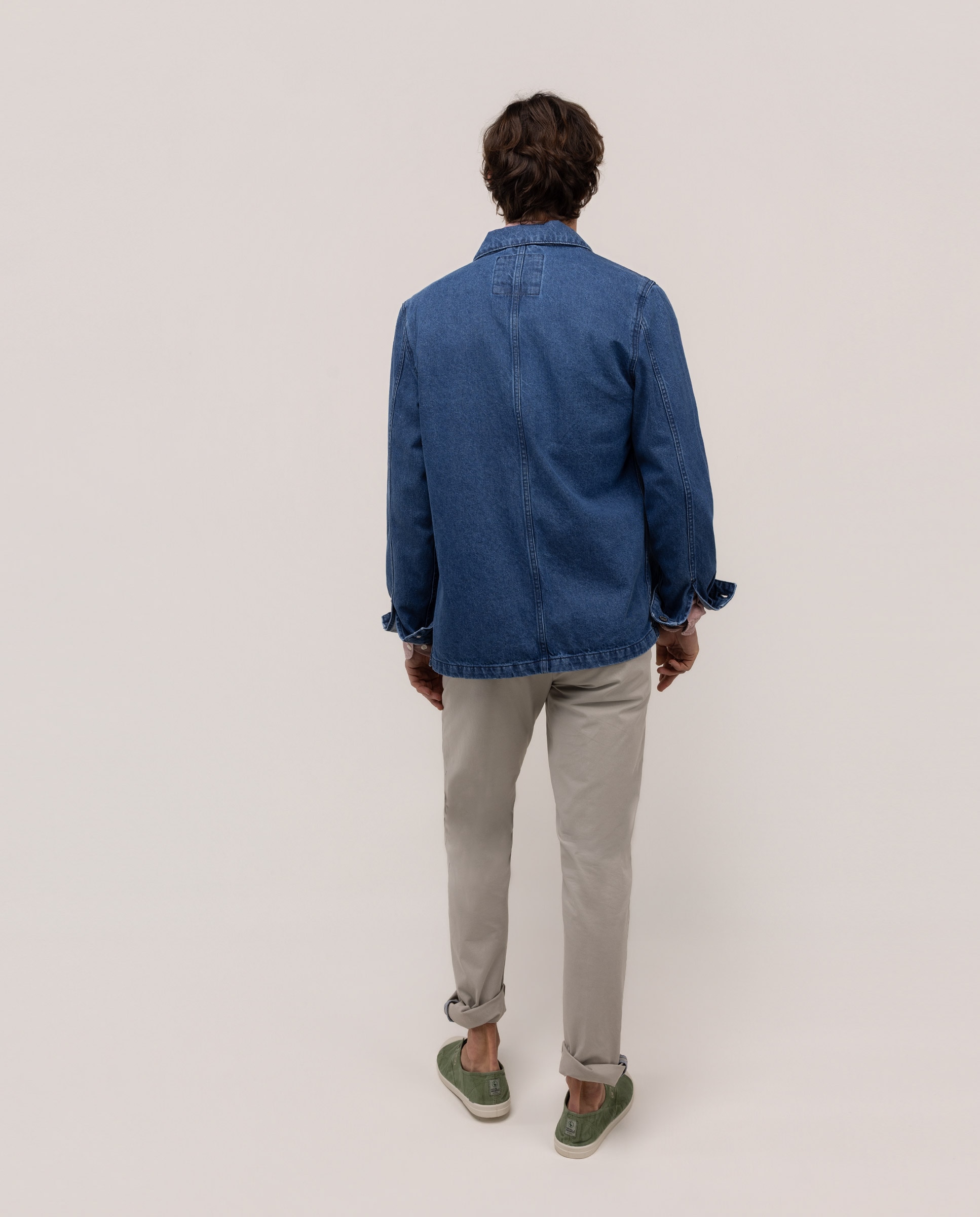 Sobrecamisa Denim Lisa Azul denim-4