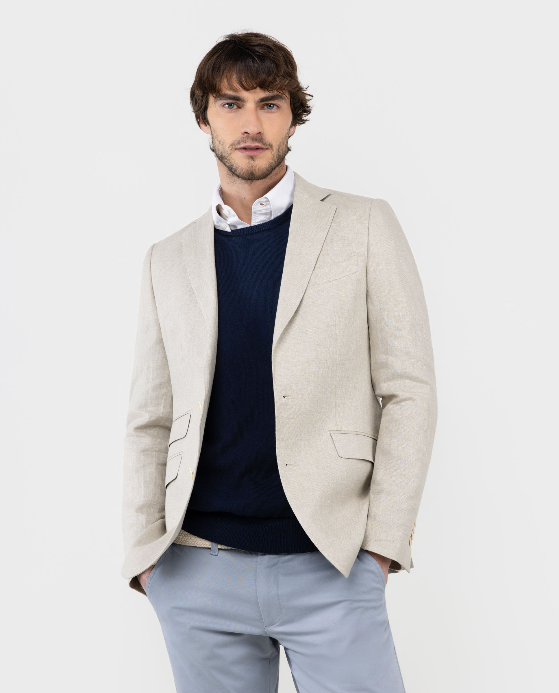 Imagem 0 de Blazer Liso de Linho