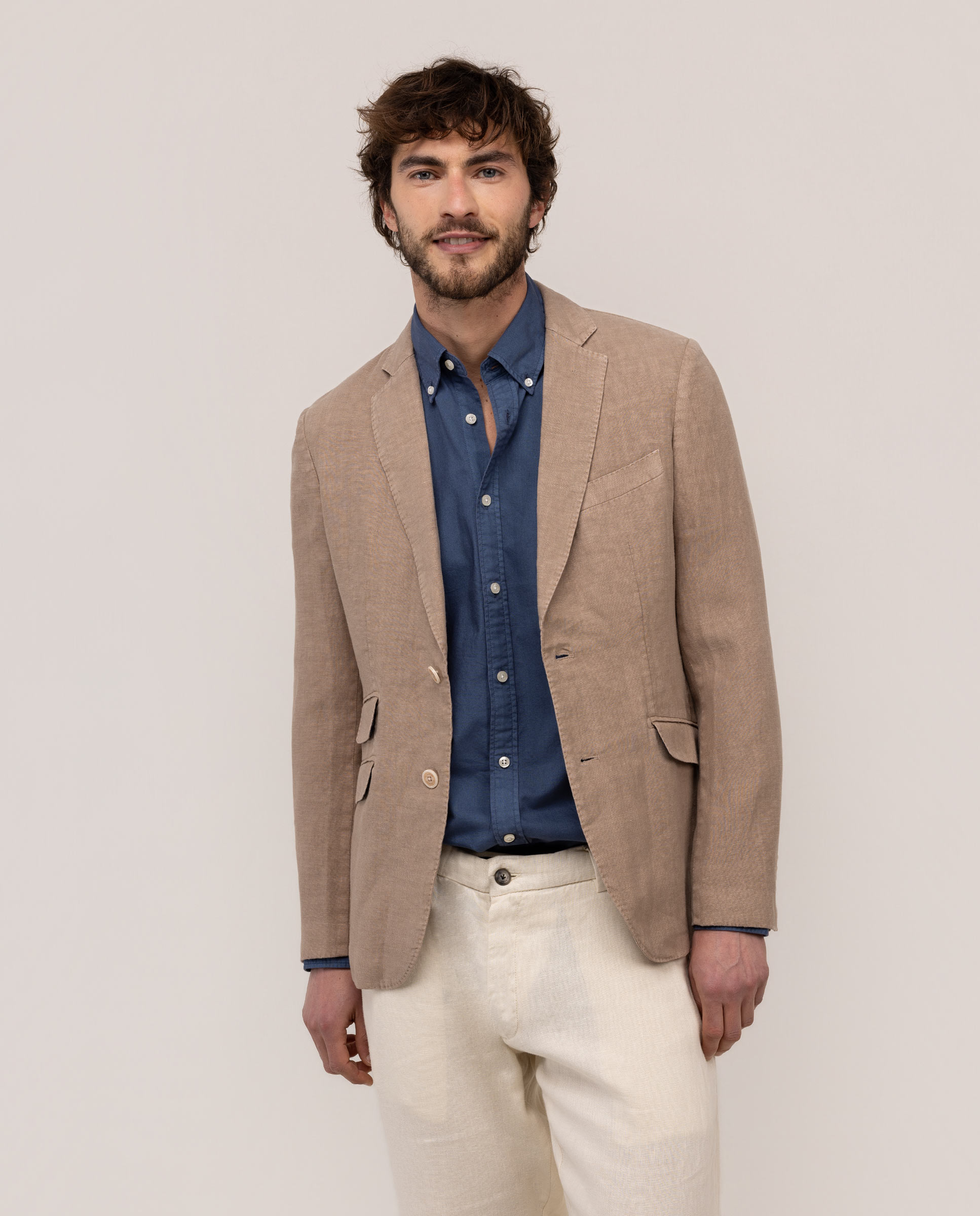 Imagem 0 de Blazer de Linho Garment Dyed