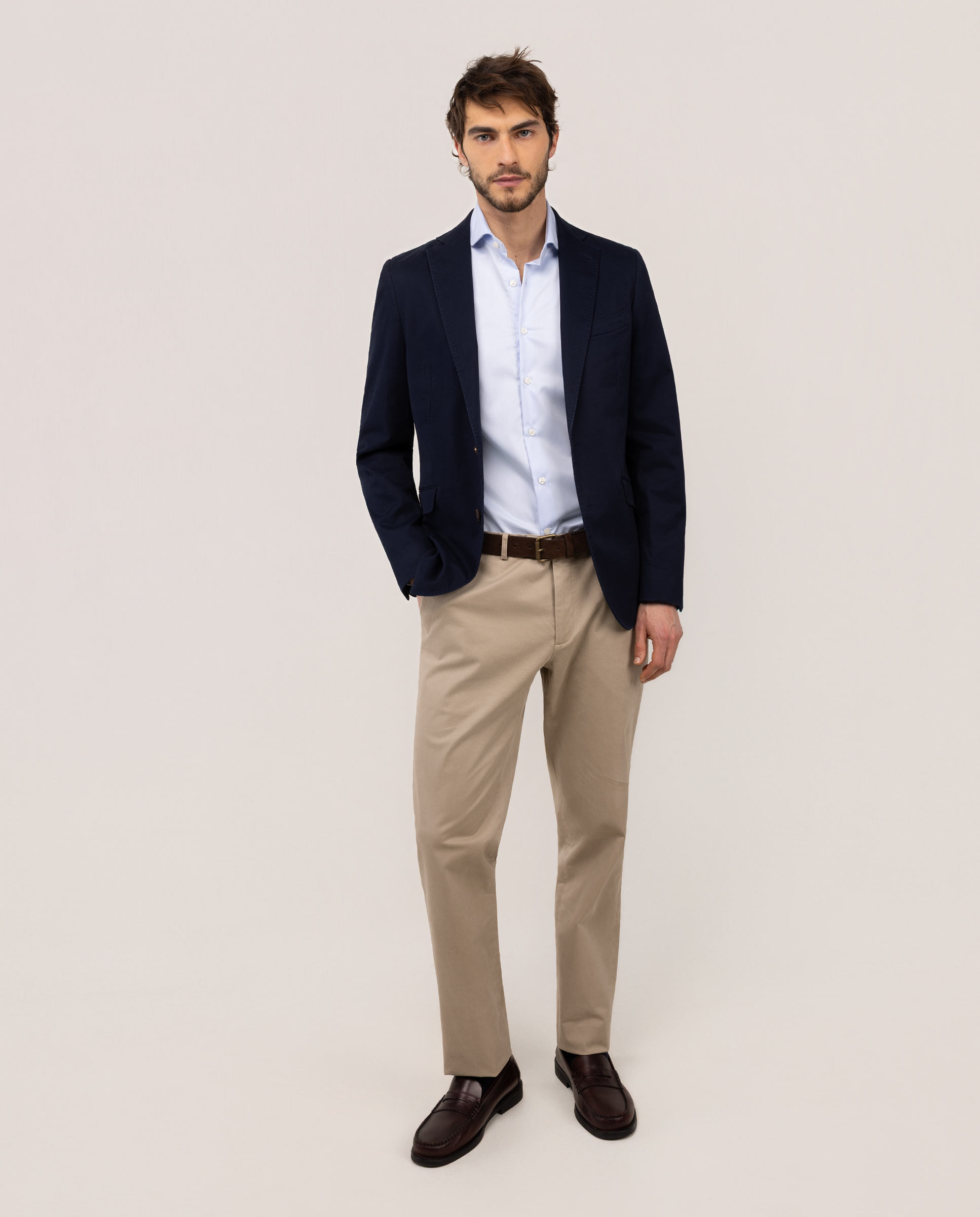 Blazer Liso Formal Twill Azul-marinho-2