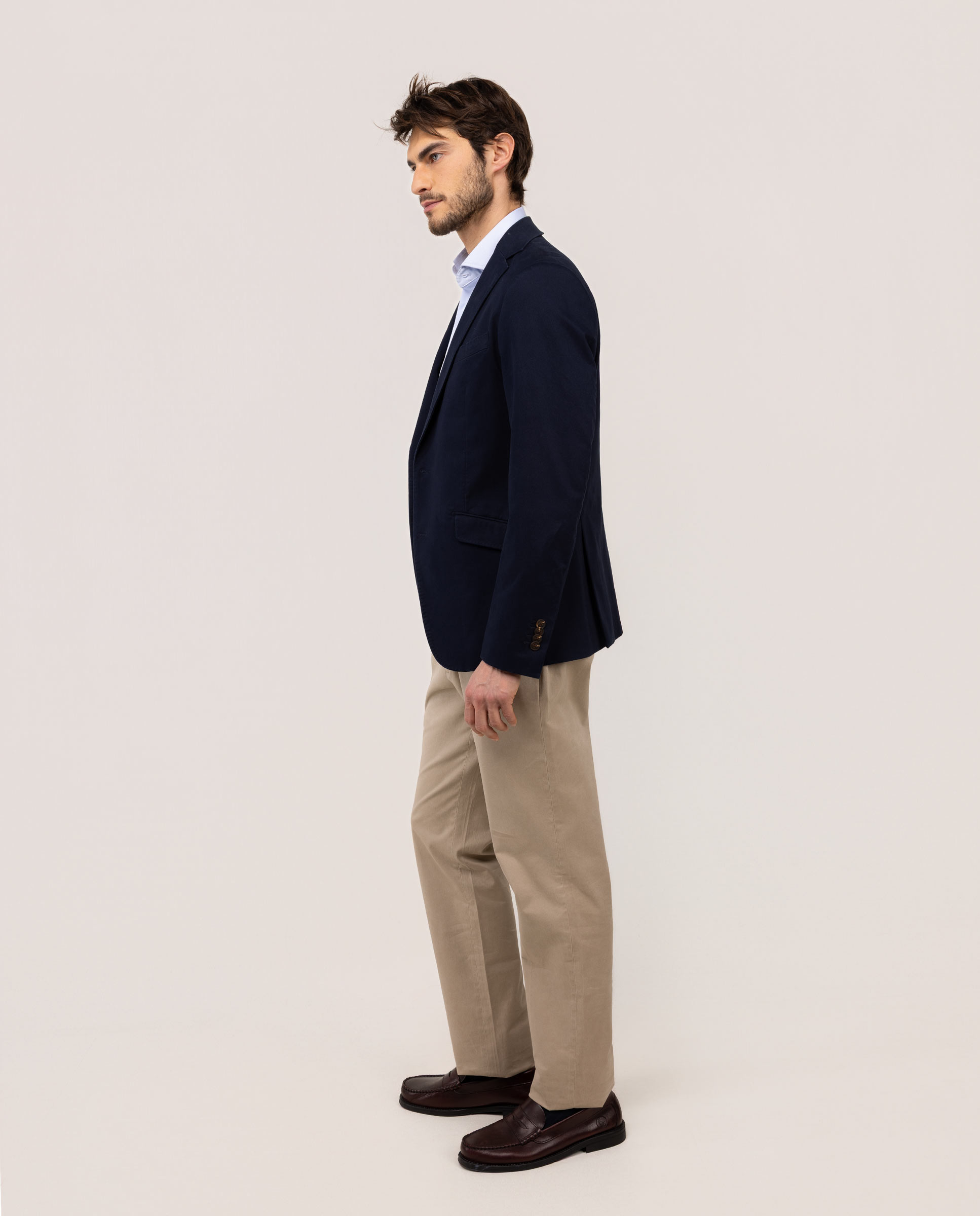 Blazer Liso Formal Twill Azul-marinho-3