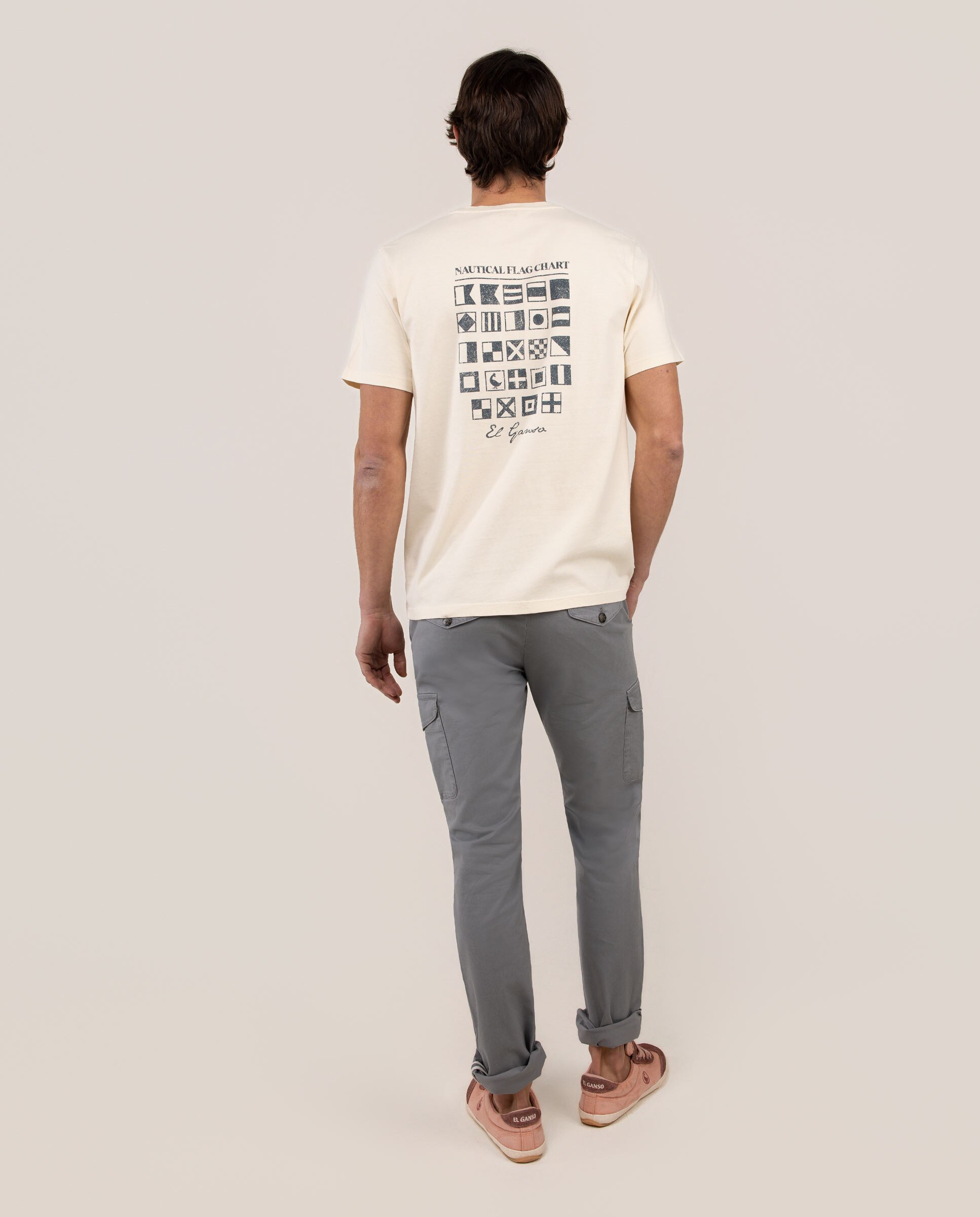 Calças Cargo Lisas Azul-antracite-4