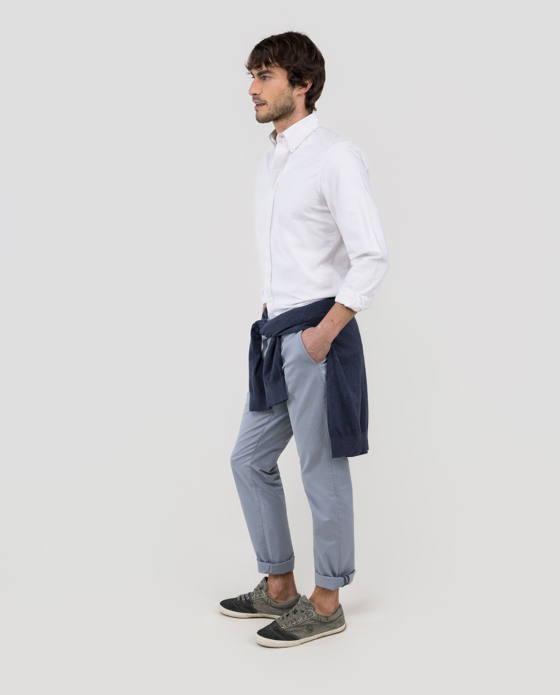 Camisa Oxford Lisa Bege-3