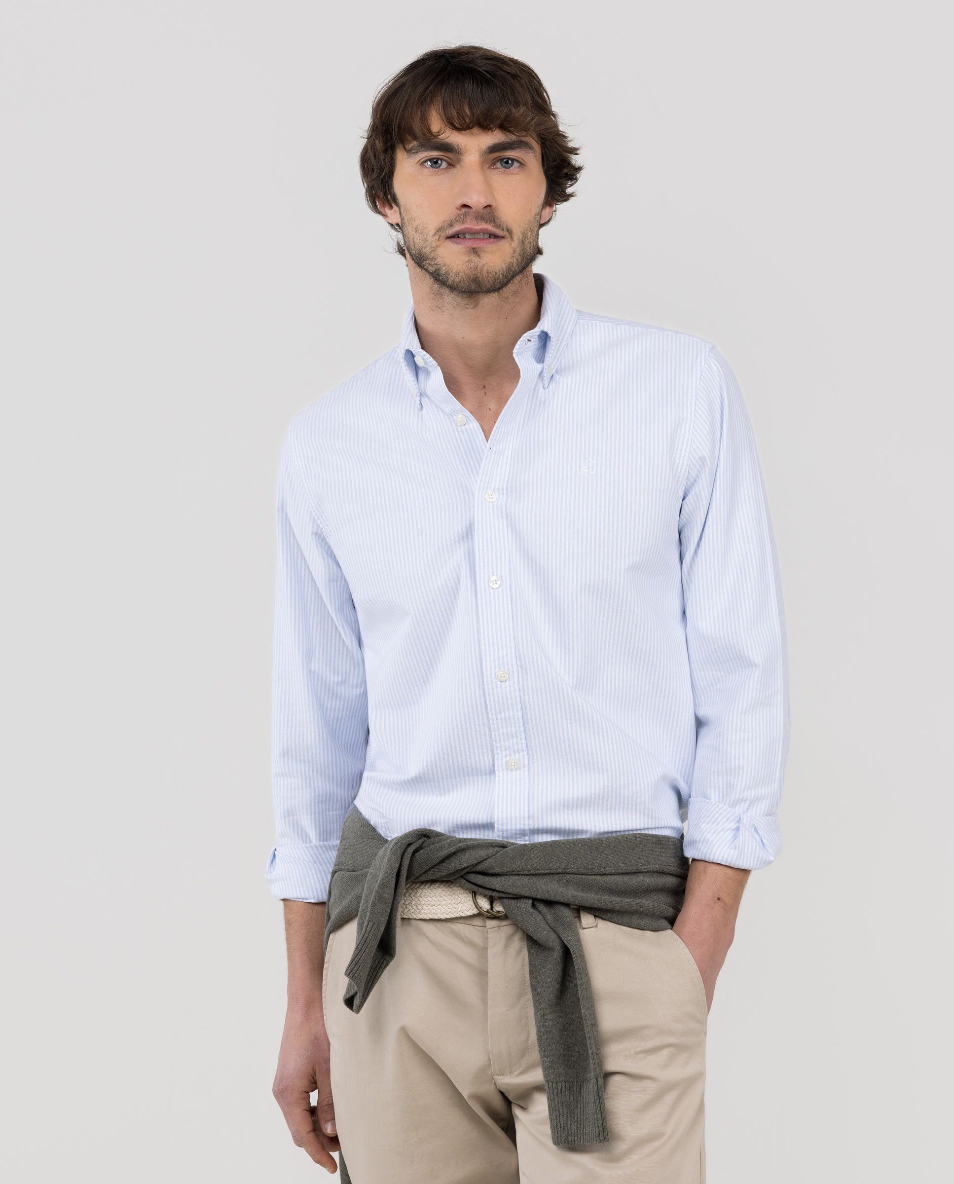 Imagem 0 de Camisa Oxford Às Riscas