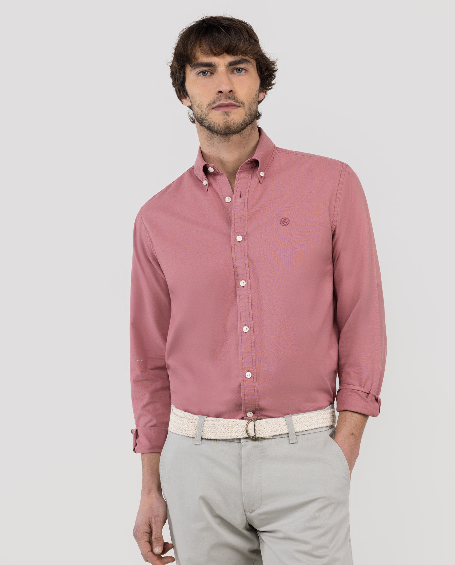 Imagem 0 de Camisa de Algodão Garment Dyed Button Down