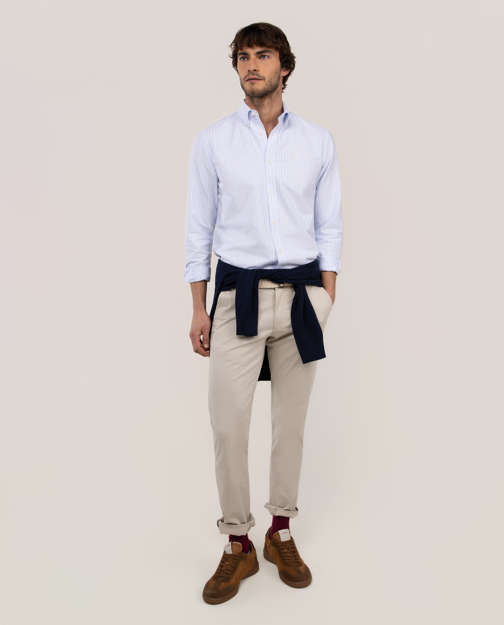 Camisa Oxford Butcher Button Down Azul-celeste-2