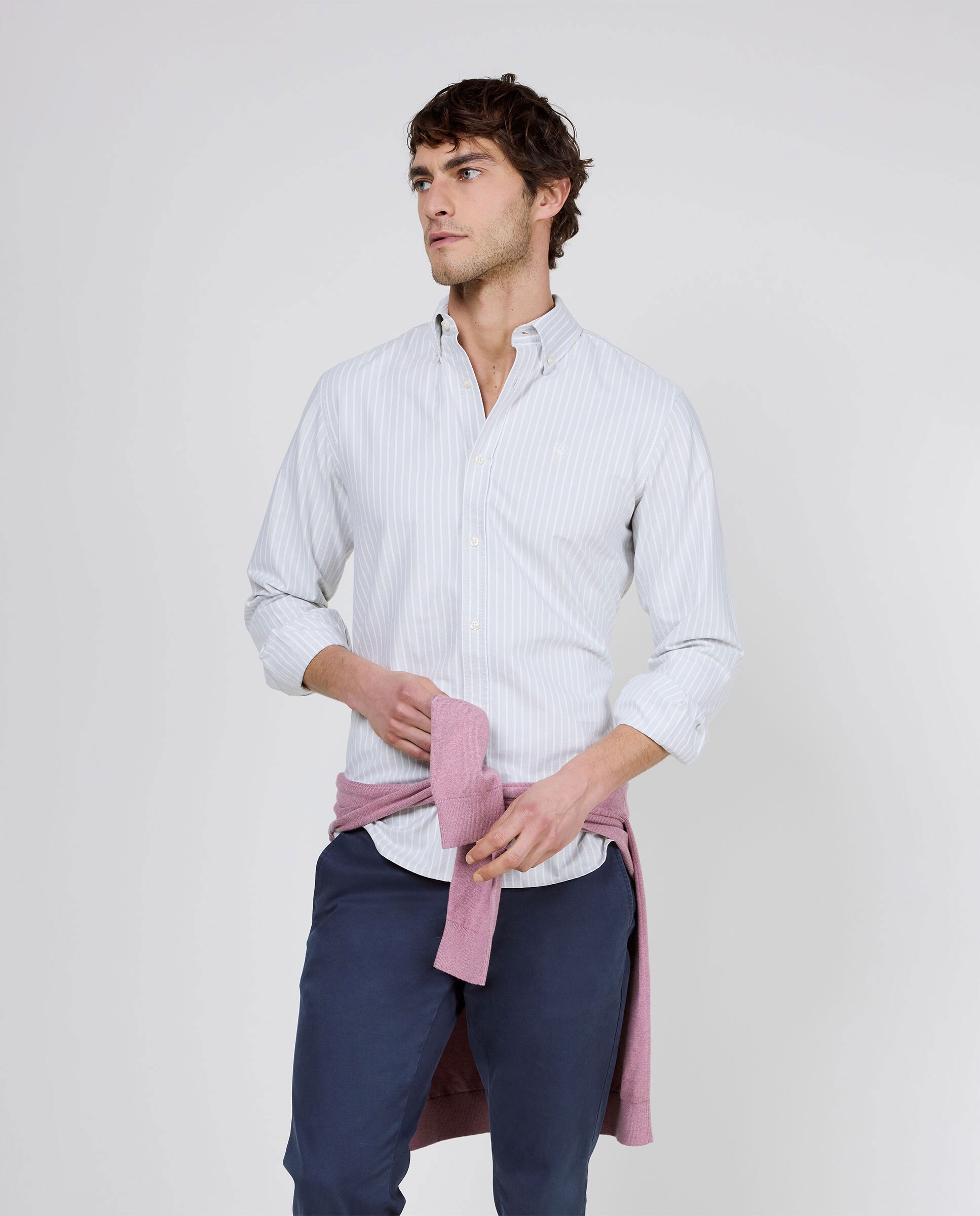Imagem 0 de Camisa Oxford Às Riscas Butcher