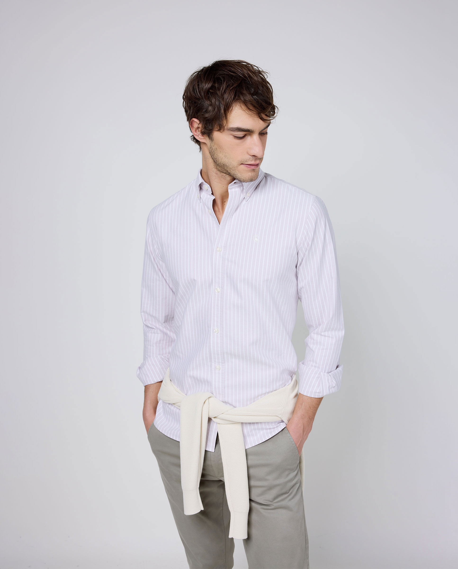 Imagem 0 de Camisa Oxford Às Riscas Butcher