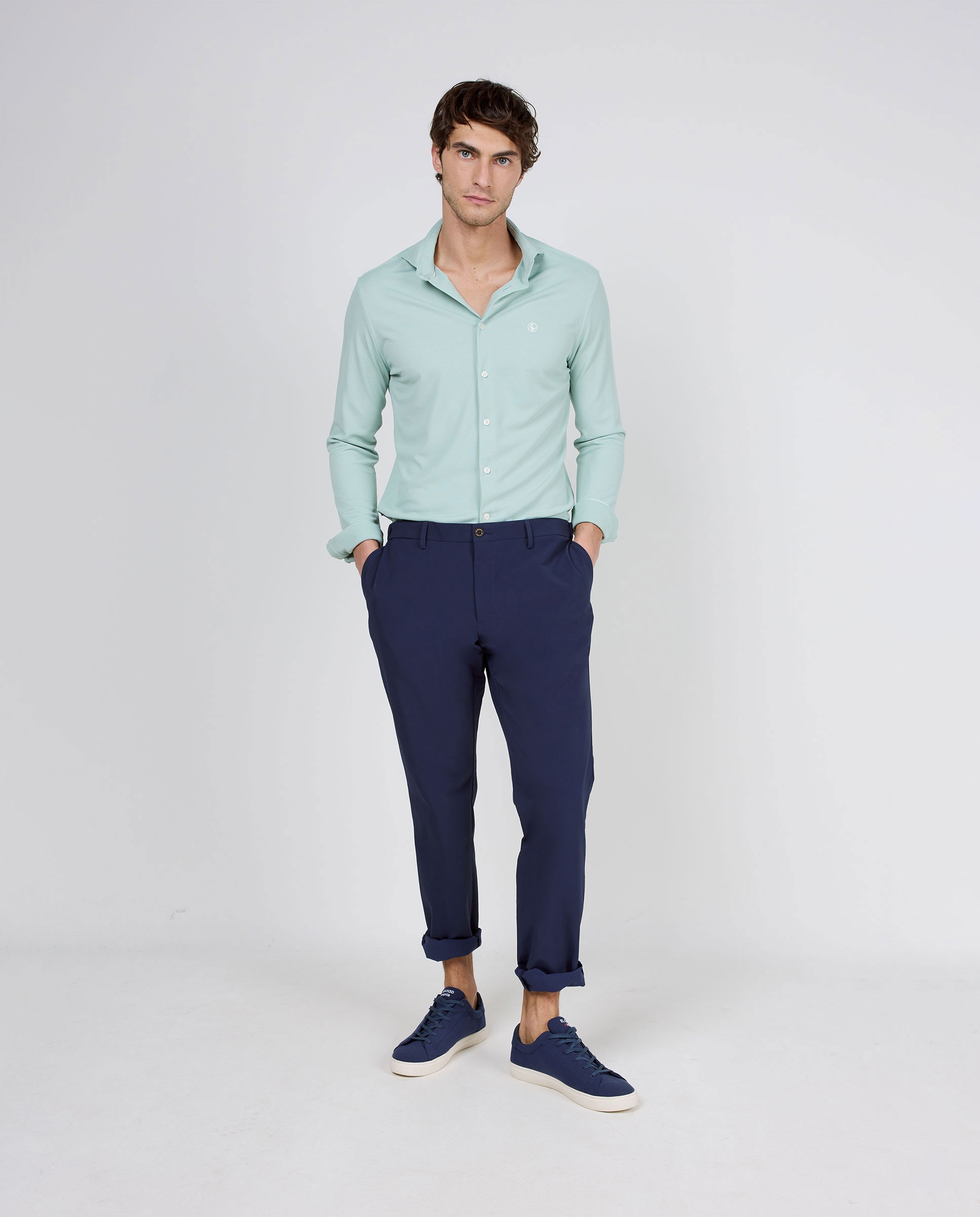 Camisa Sepiia Lisa Verde-claro-2