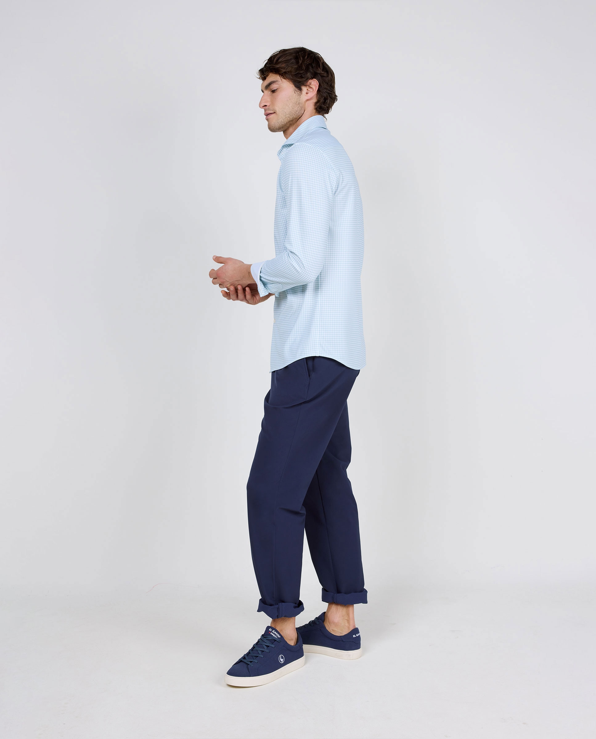 Camisa Sepiia Aos Quadrados Vichy Azul-claro-3