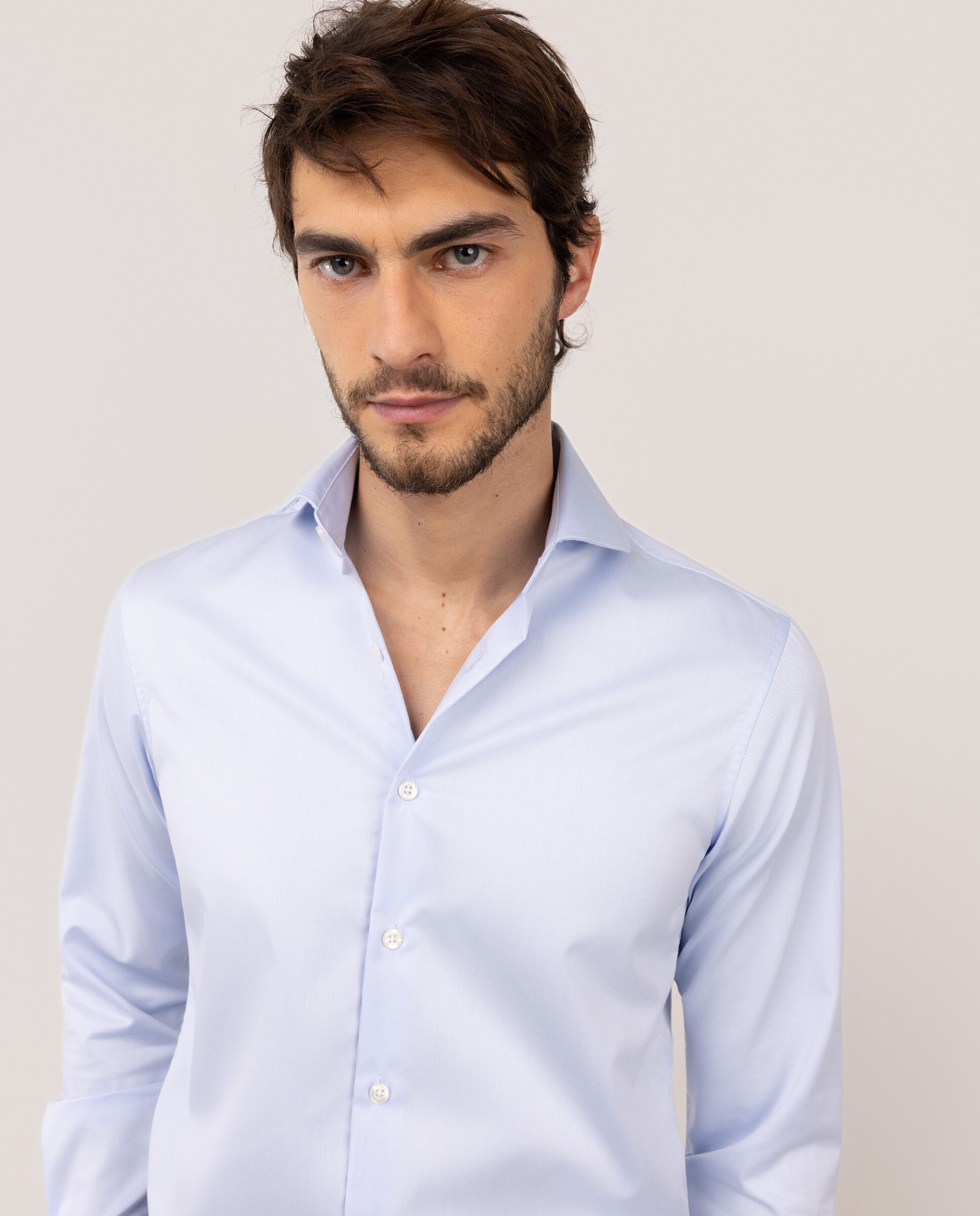 Camisa Formal Lisa Azul-celeste-4
