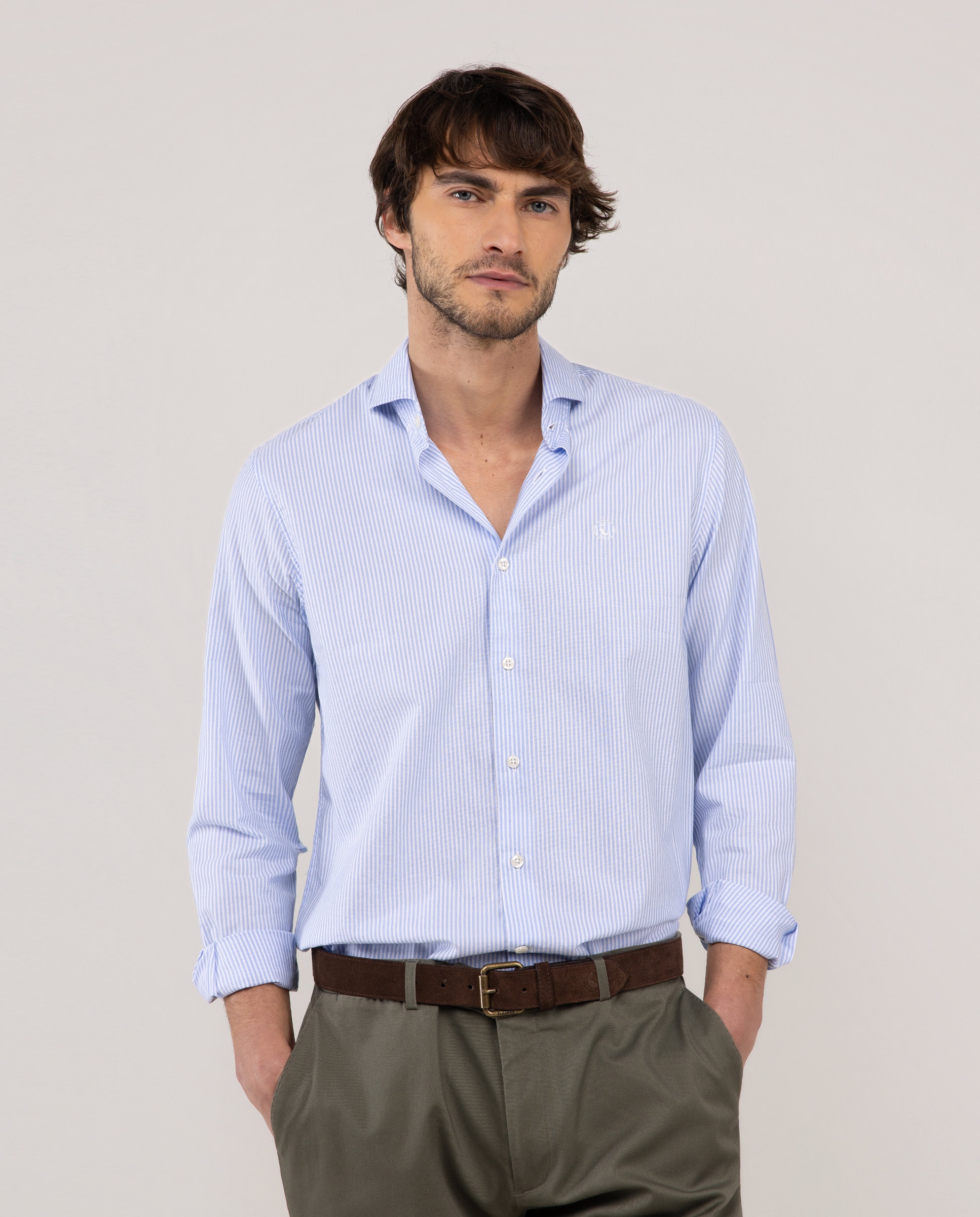 Imagem 0 de Camisa Formal Às Riscas