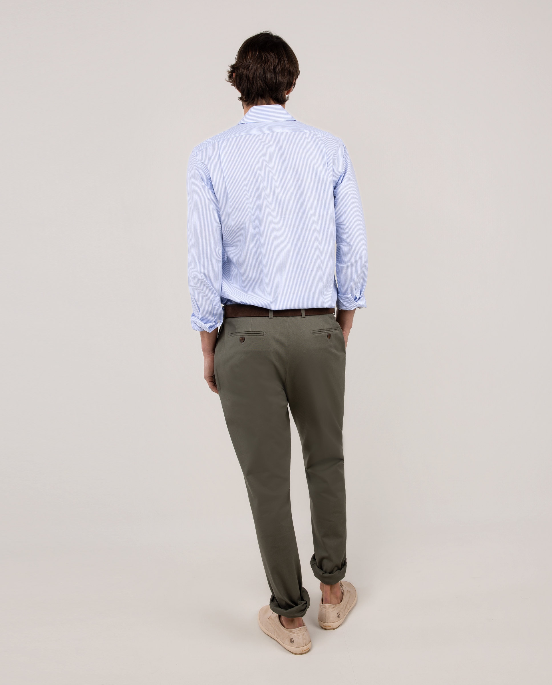 Camisa Formal Às Riscas Azul-celeste-3