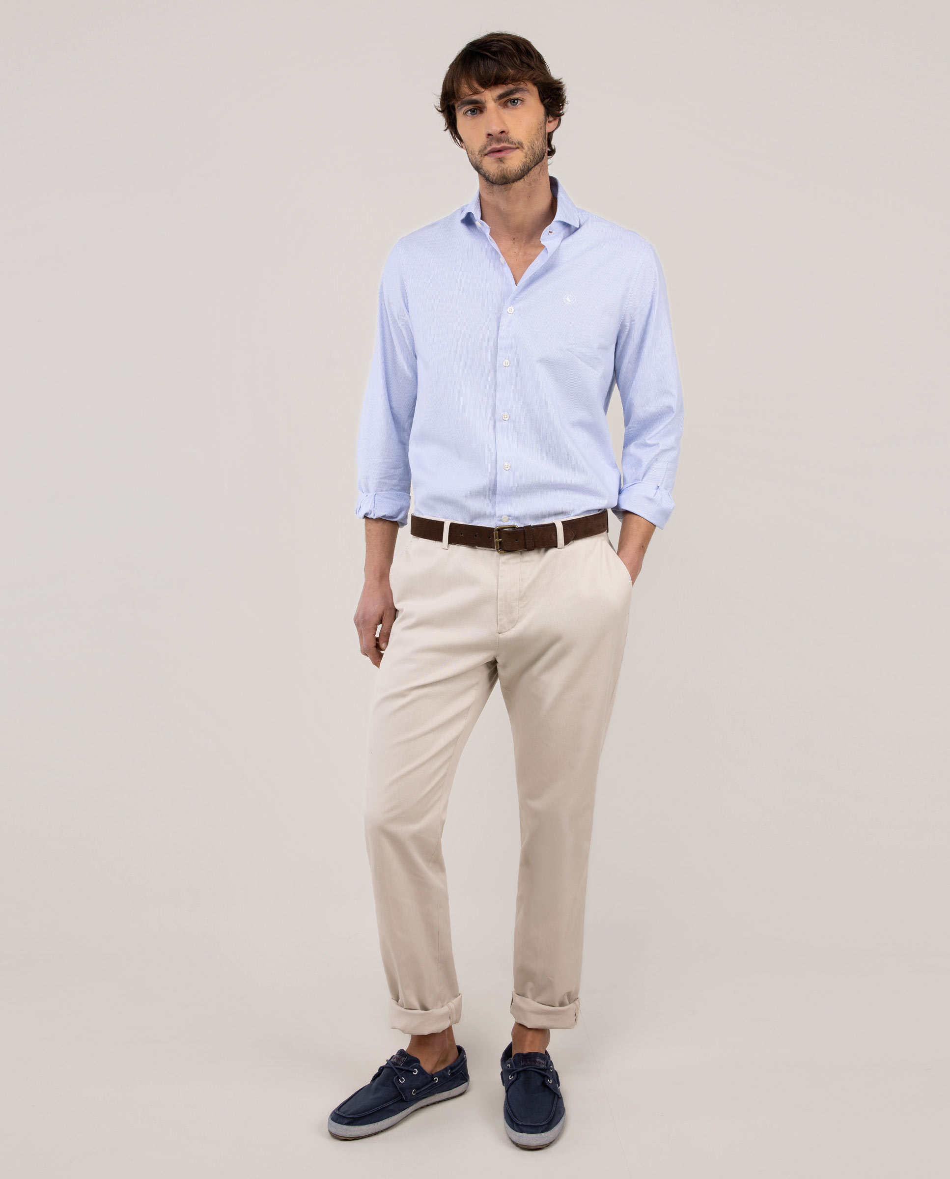 Camisa Formal Às Mil Riscas Azul-celeste-2