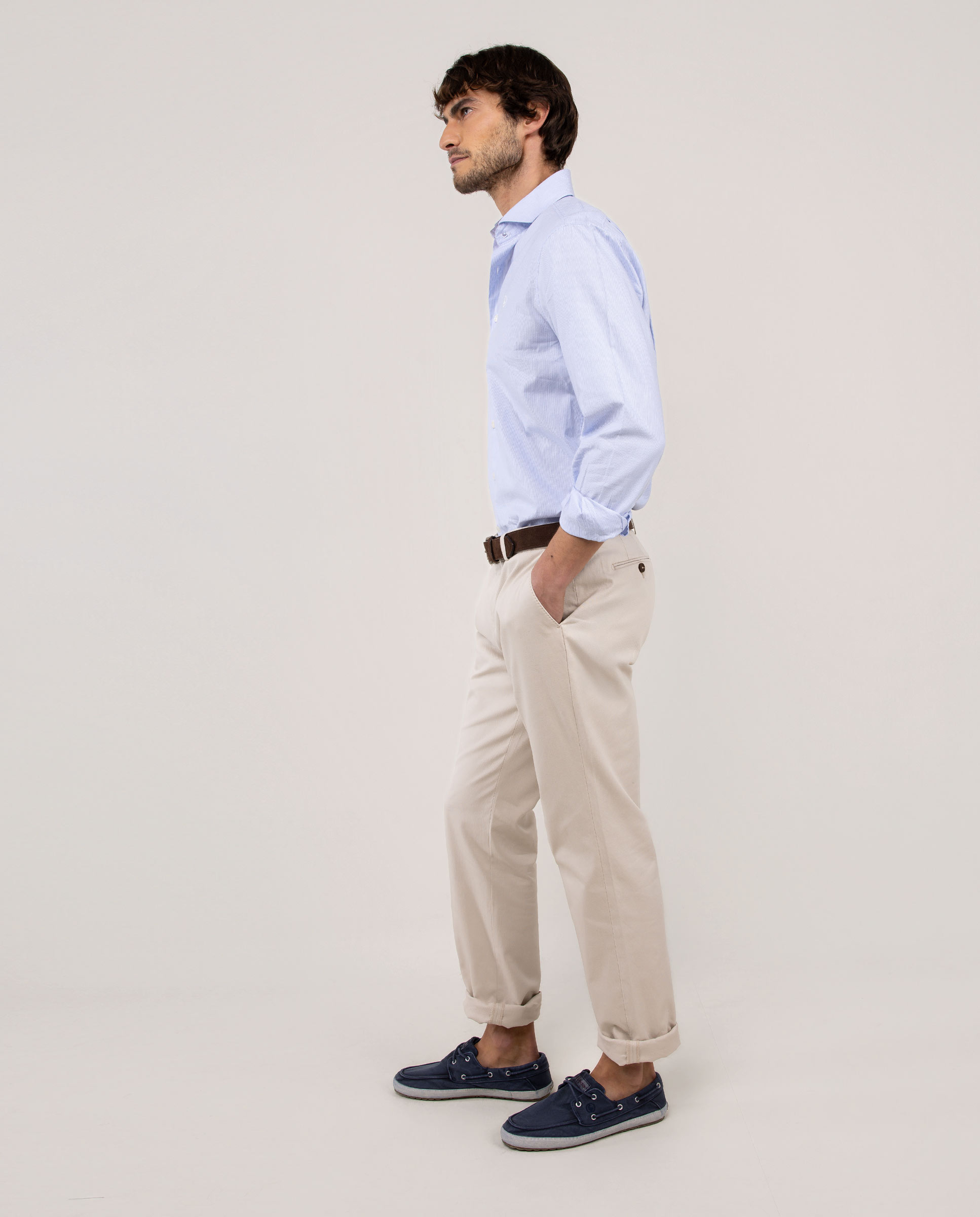 Camisa Formal Às Mil Riscas Azul-celeste-3