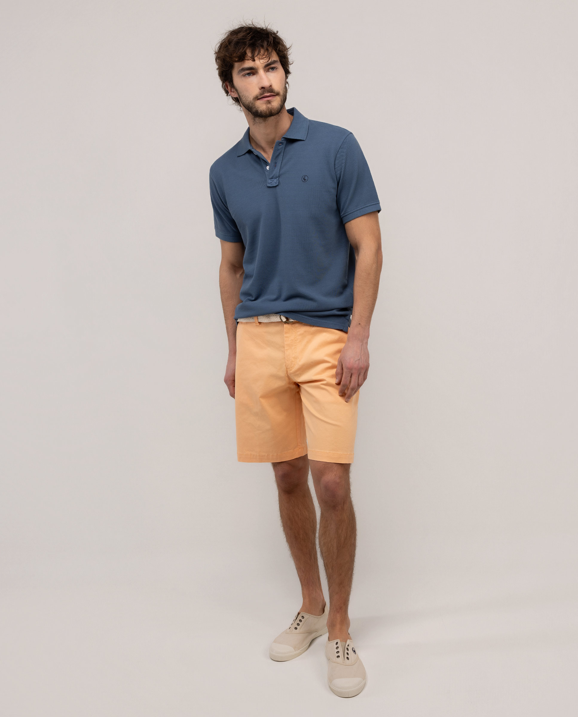 Polo Piqué Tinte Garment Dyed Azul-antracite-2