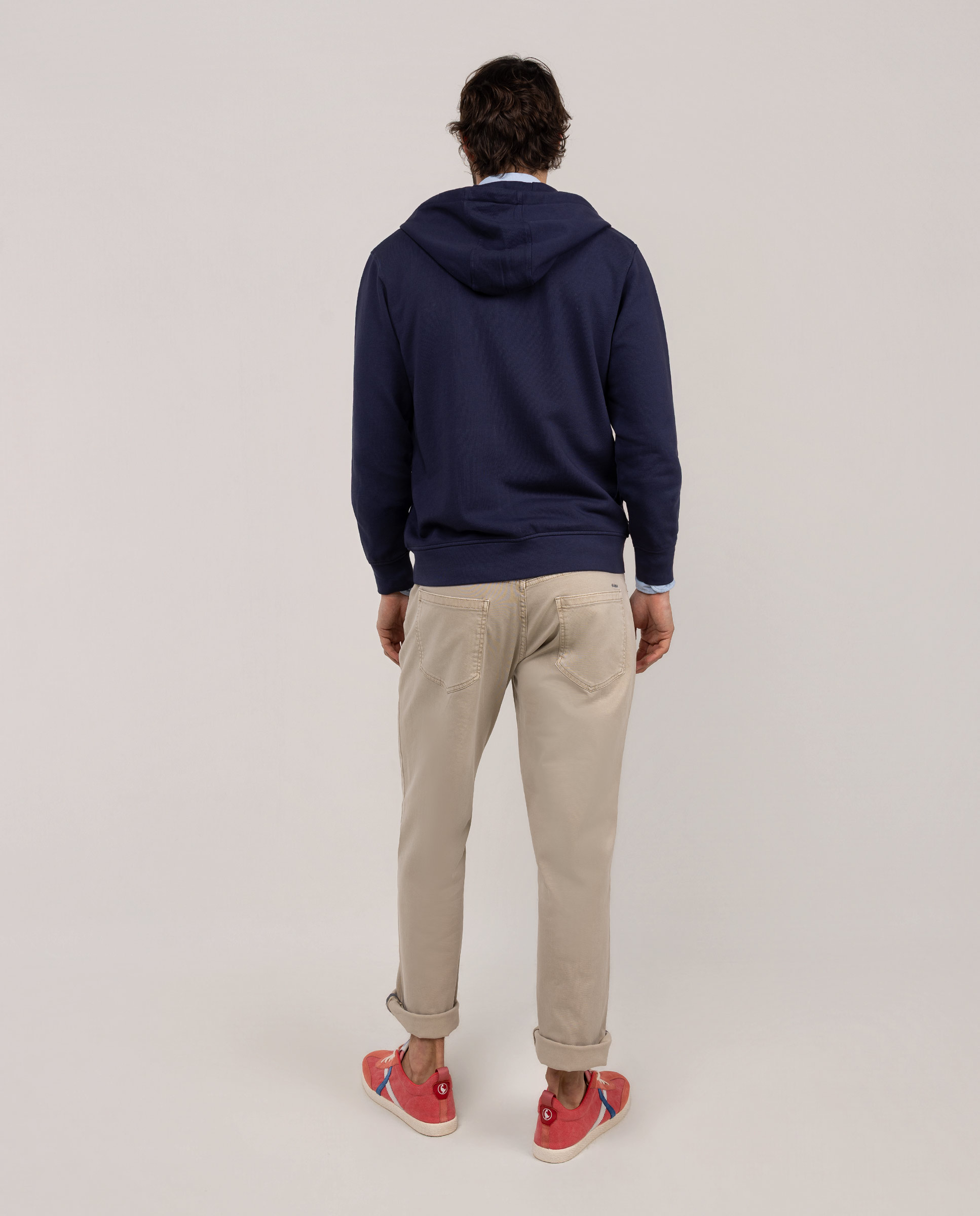 Sweatshirt com Fecho Zip Azul-marinho-3