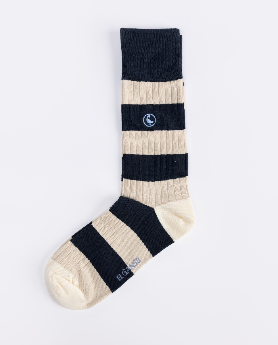 Imagem 0 de Meias Altas Às Riscas