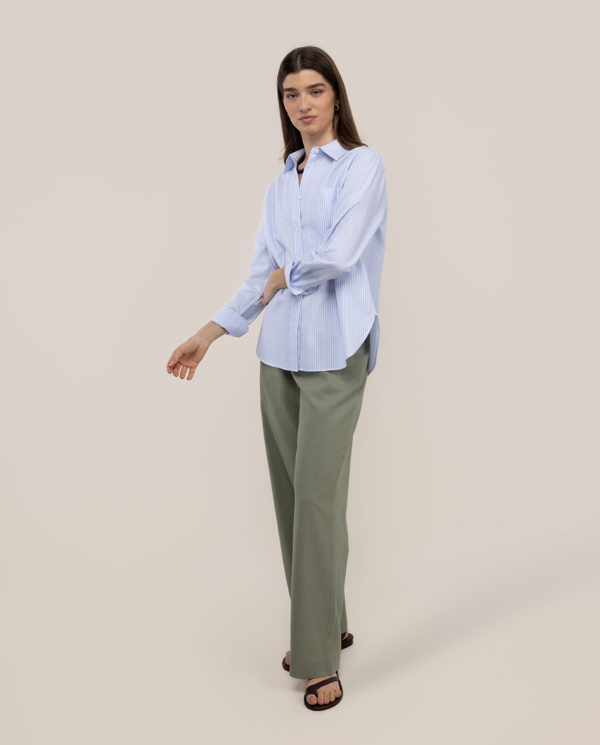 Camisa Às Riscas Yale Maggie Azul-celeste-2