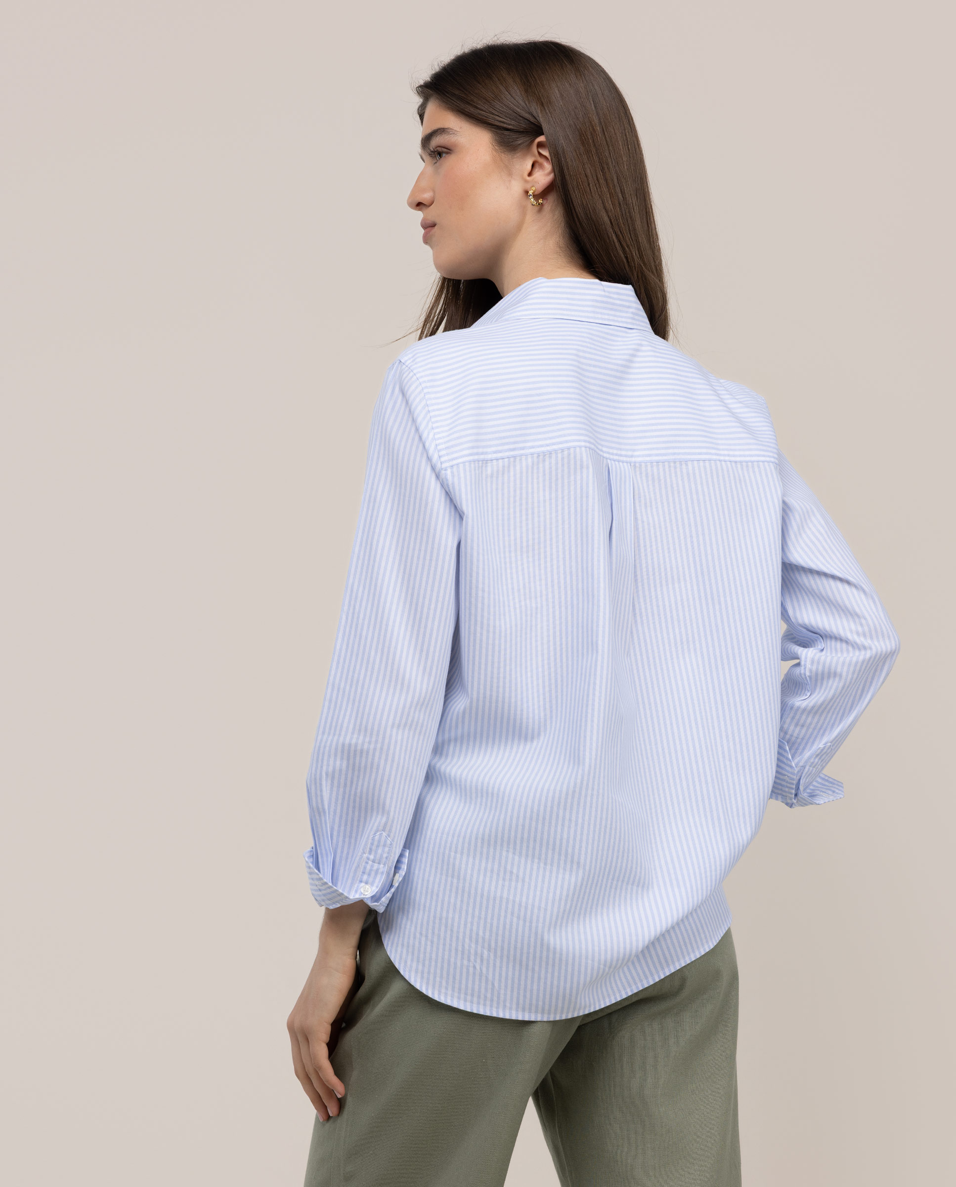 Camisa Às Riscas Yale Maggie Azul-celeste-4