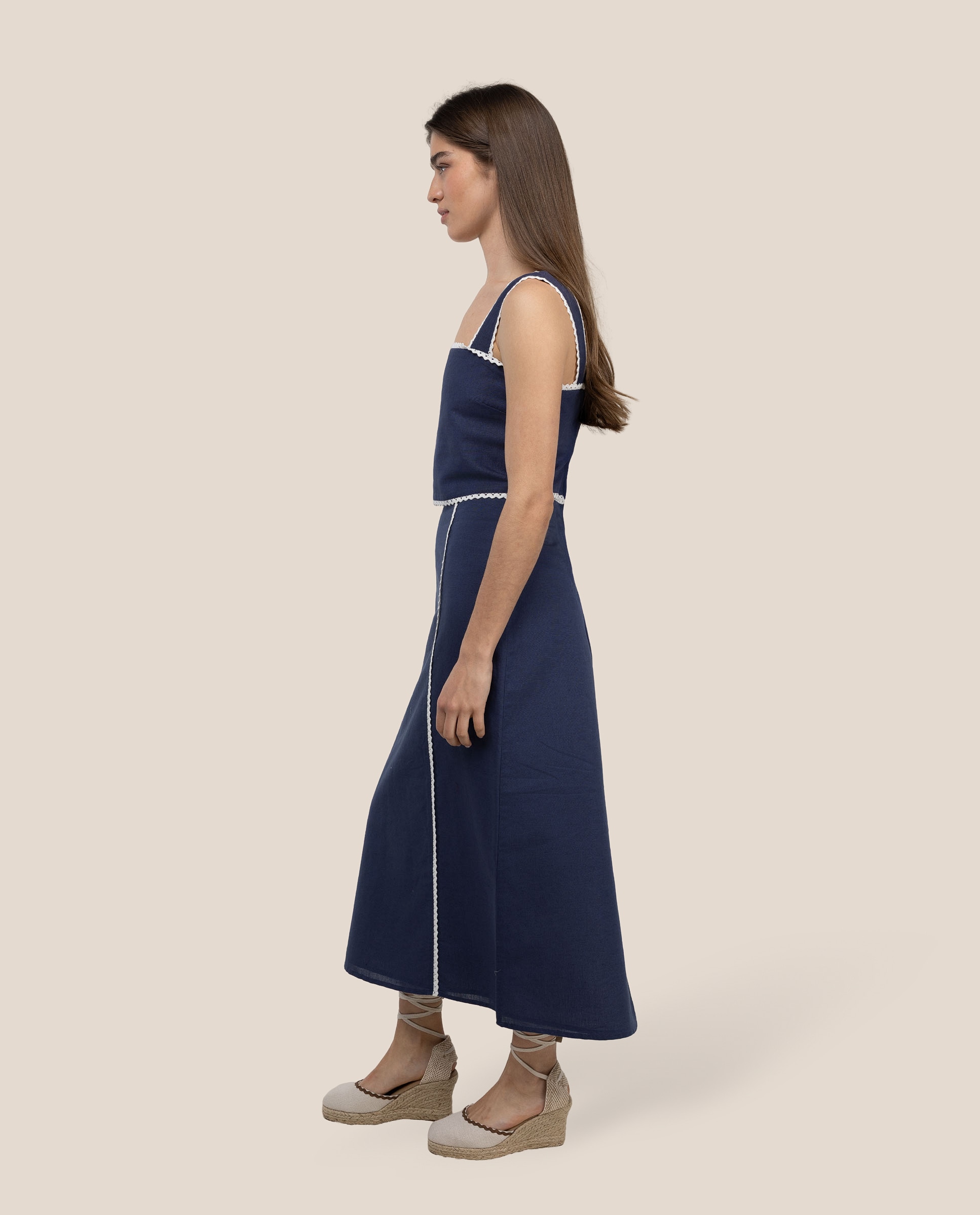 Top Juliet Teja Azul / Branco-3