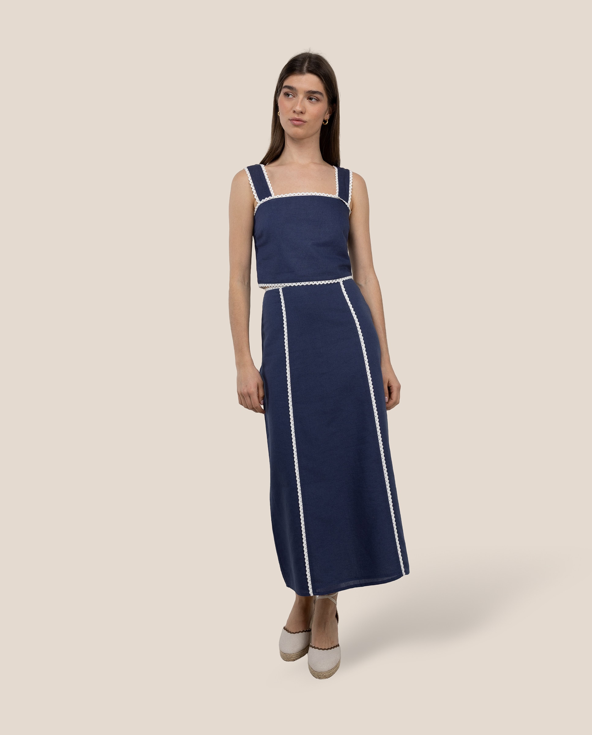 Top Juliet Teja Azul / Branco-2