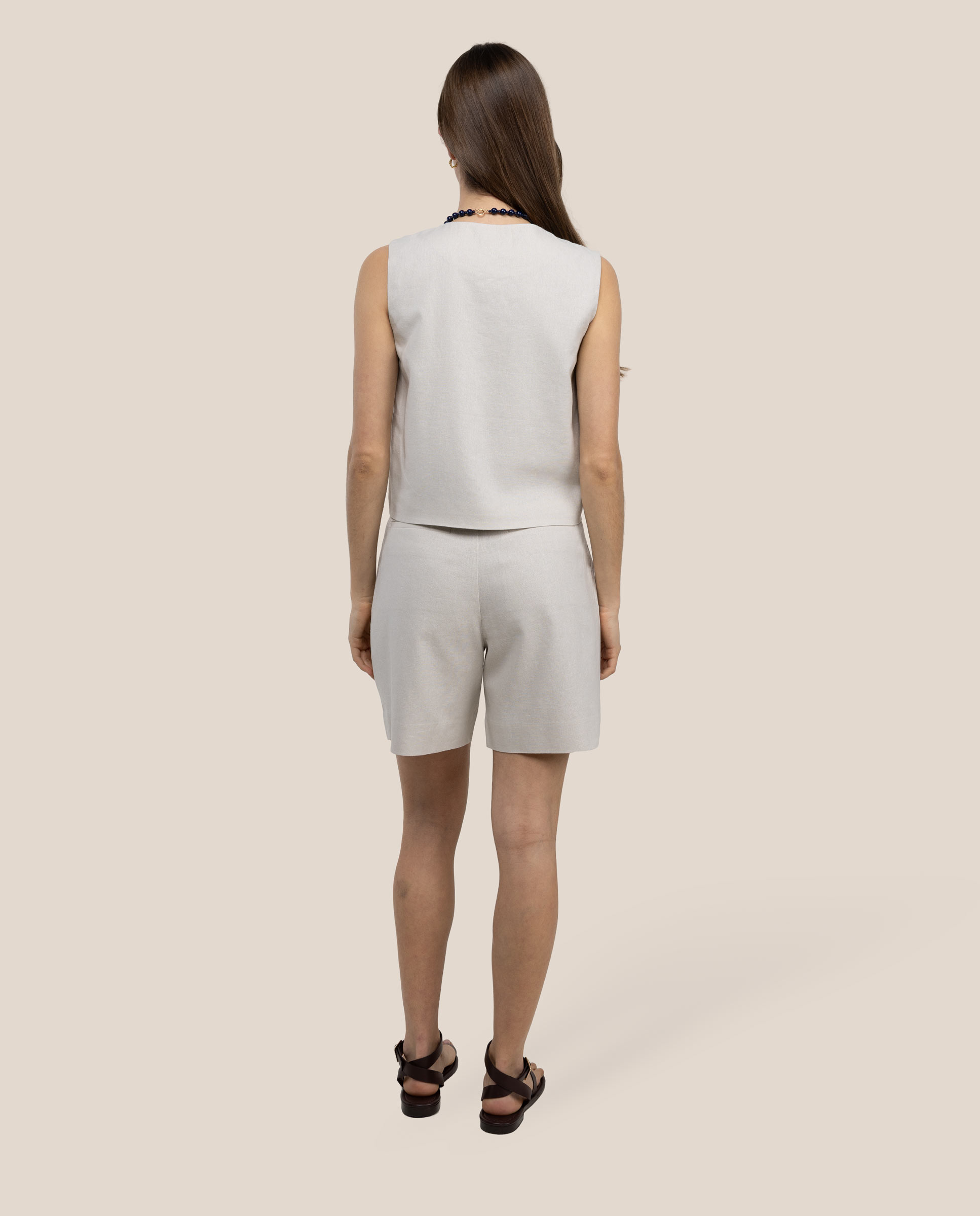 Colete Liso Valeria Natural-4